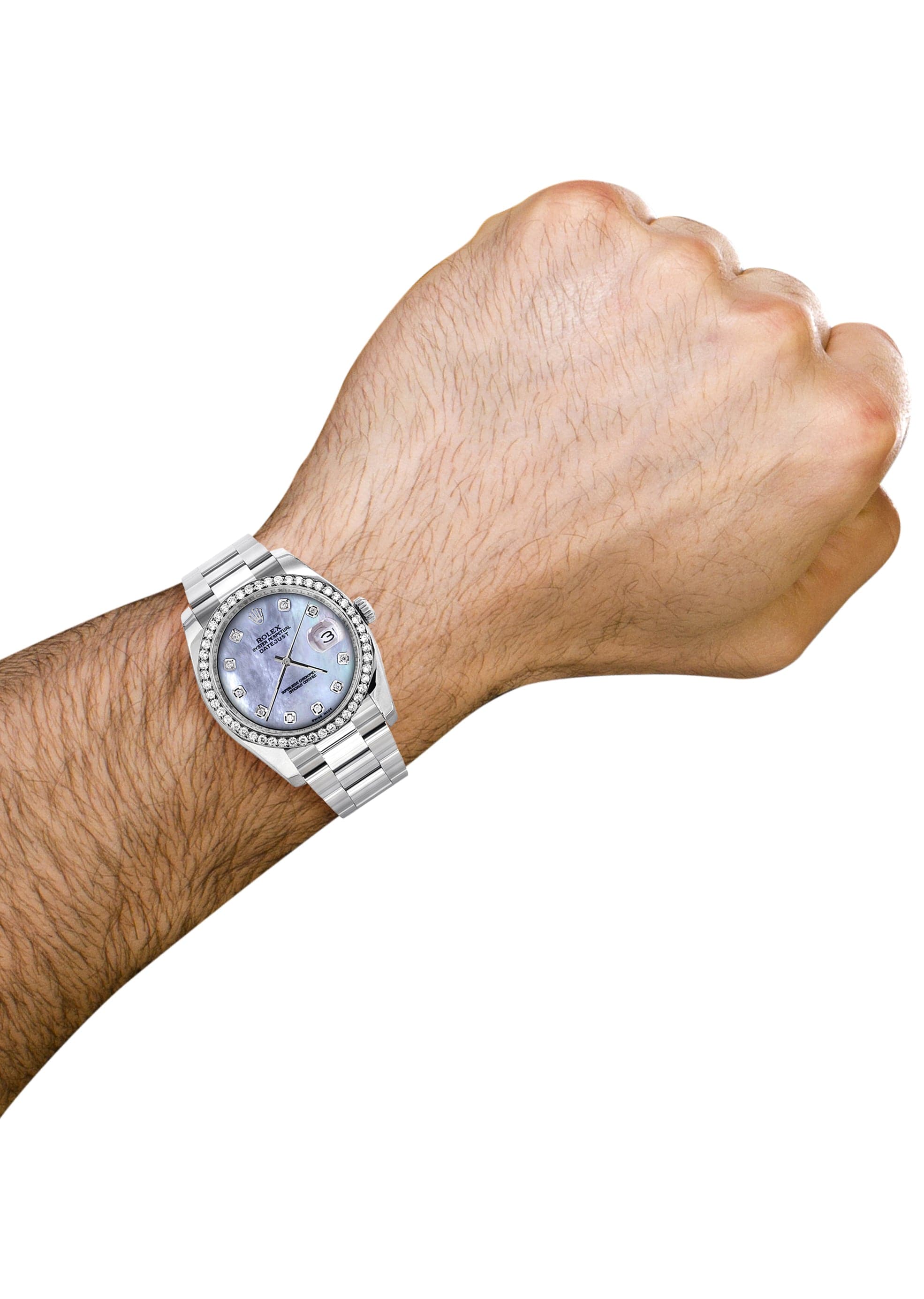 116200 | Rolex Datejust Watch | 36Mm | Dark Mother of Pearl Dial | Oyster Band - Image 3