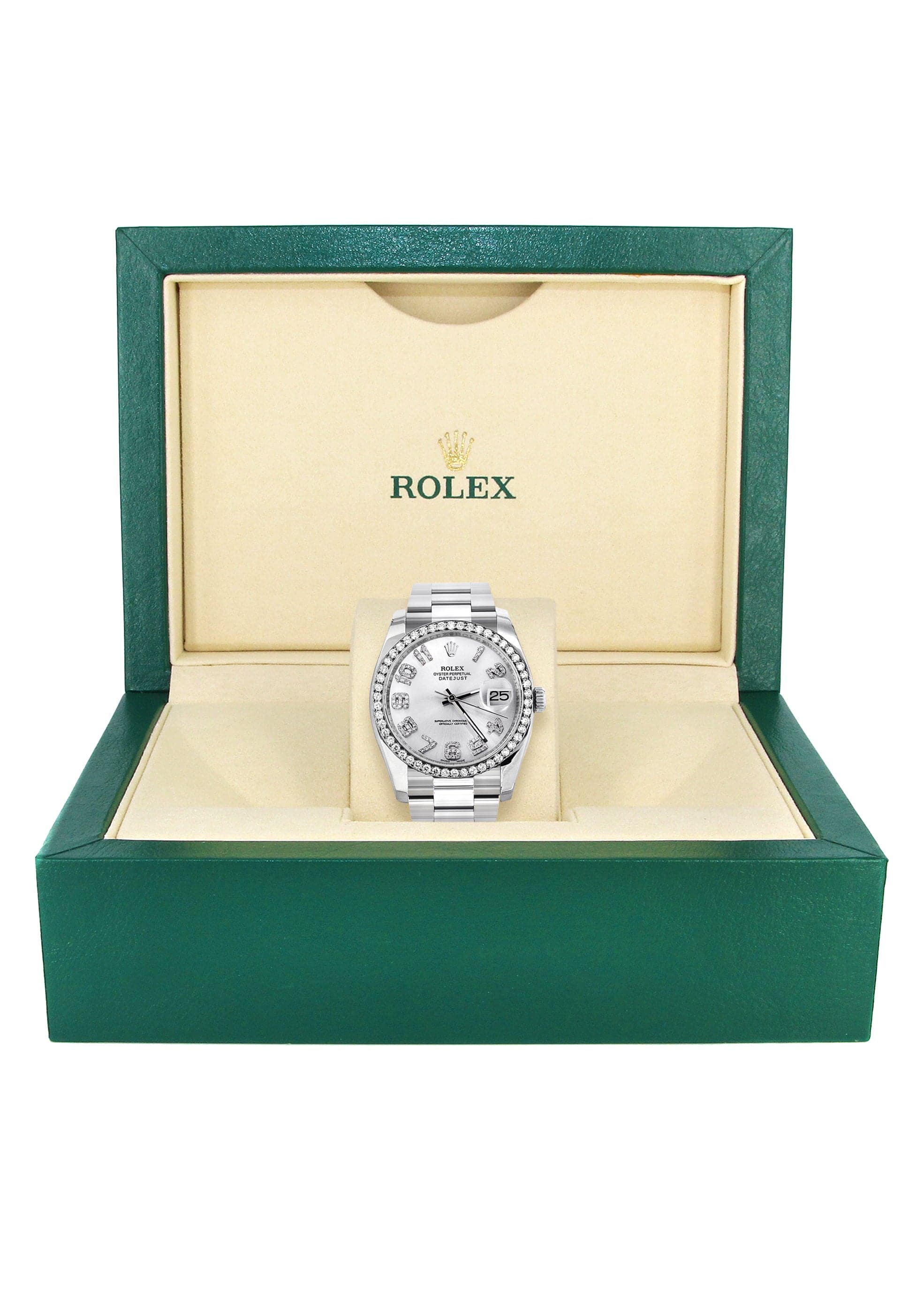116200 | Rolex Datejust Watch | 36Mm | Diamond Numeral Dial | Oyster Band - Image 4
