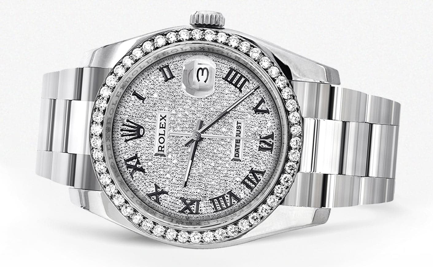 116200 | Rolex Datejust Watch | 36Mm | Diamond Roman Dial | Oyster Band - Image 2