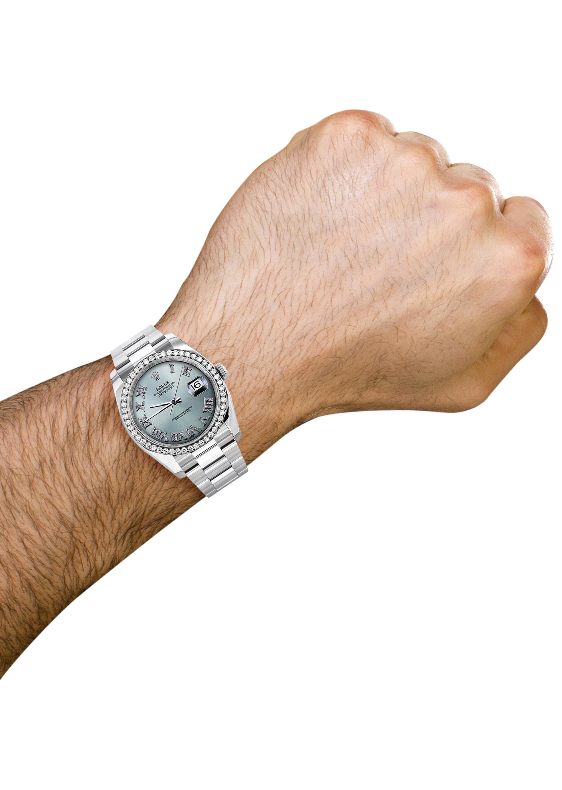 116200 | Rolex Datejust Watch | 36Mm | Diamond Roman Numeral Dial | Oyster Band - Image 3