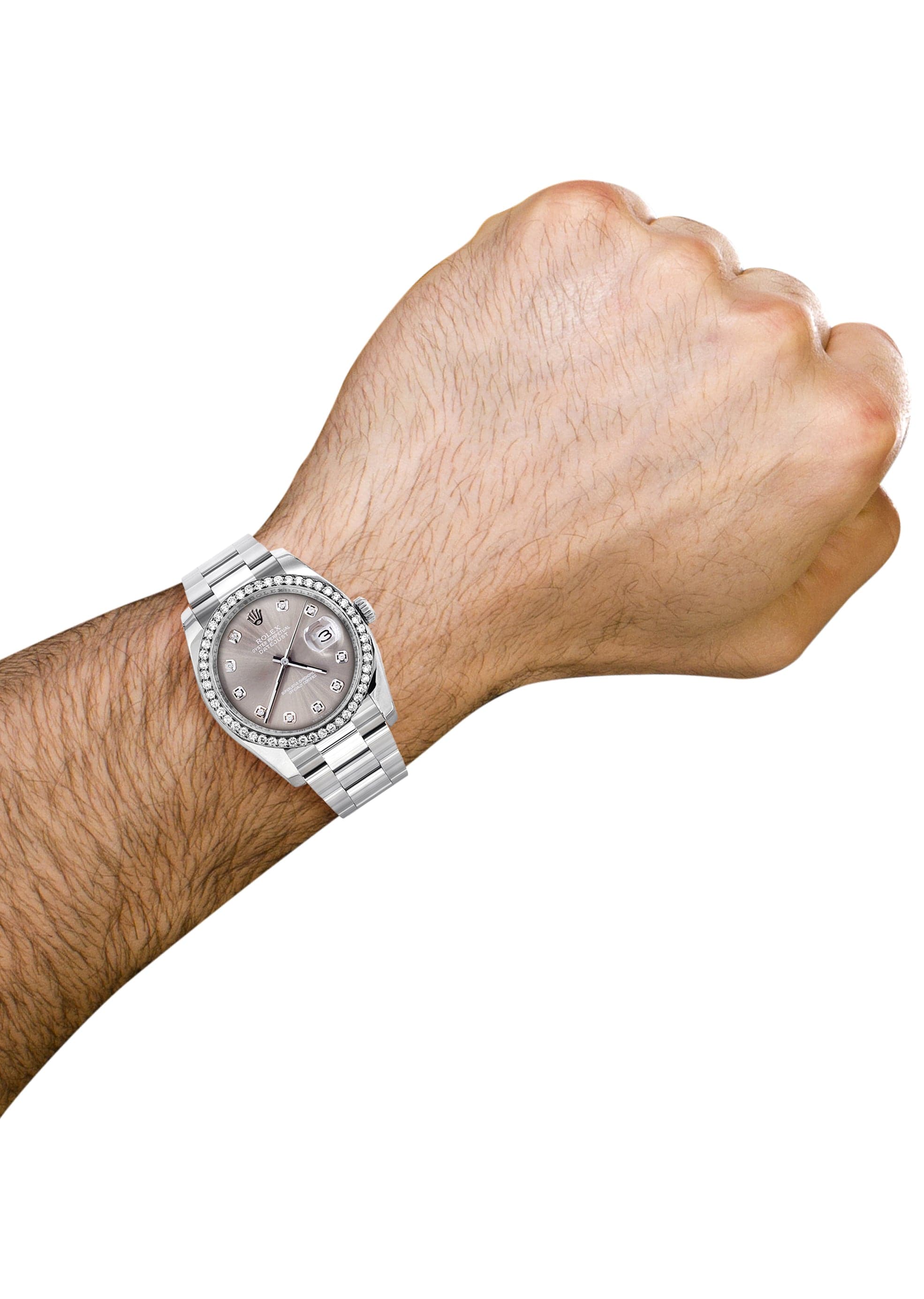 116200 | Rolex Datejust Watch | 36Mm | Gray Dial | Oyster Band - Image 3
