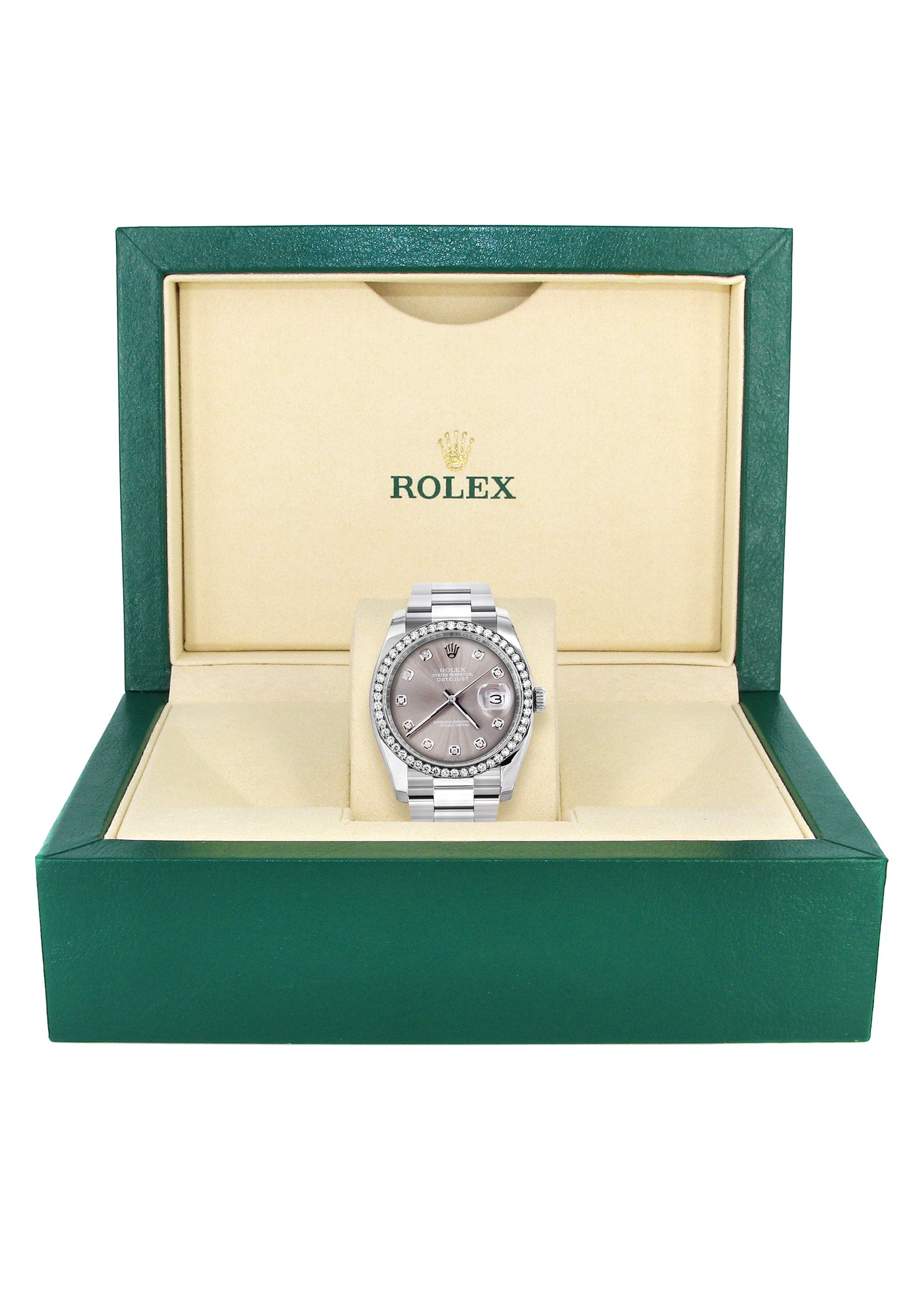 116200 | Rolex Datejust Watch | 36Mm | Gray Dial | Oyster Band - Image 4