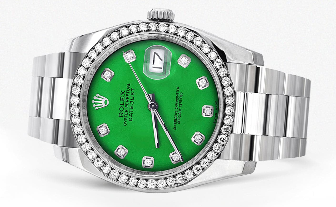 116200 | Rolex Datejust Watch | 36Mm | Green Dial | Oyster Band - Image 2