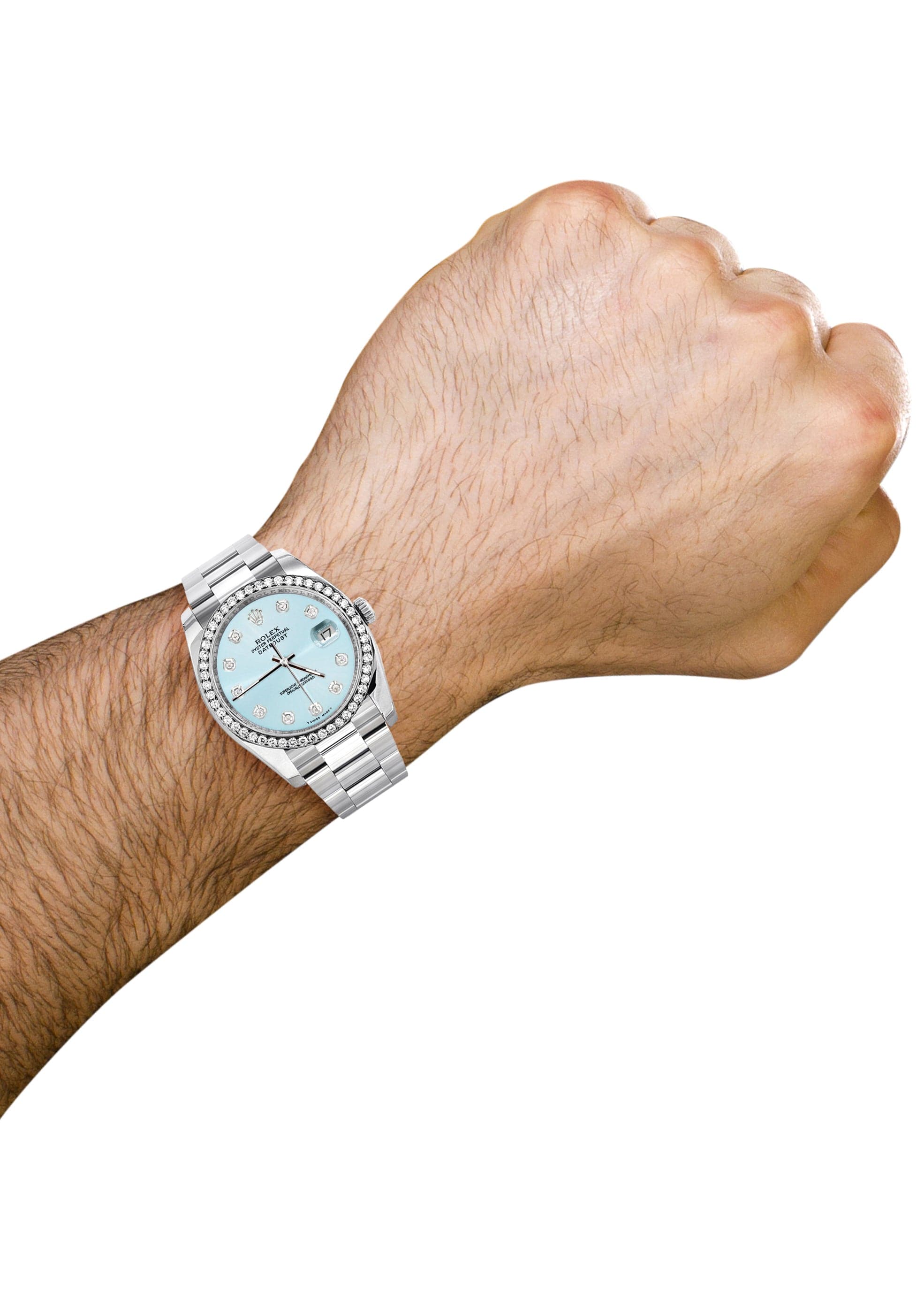 116200 | Rolex Datejust Watch | 36Mm | Light Blue Dial | Oyster Band - Image 4