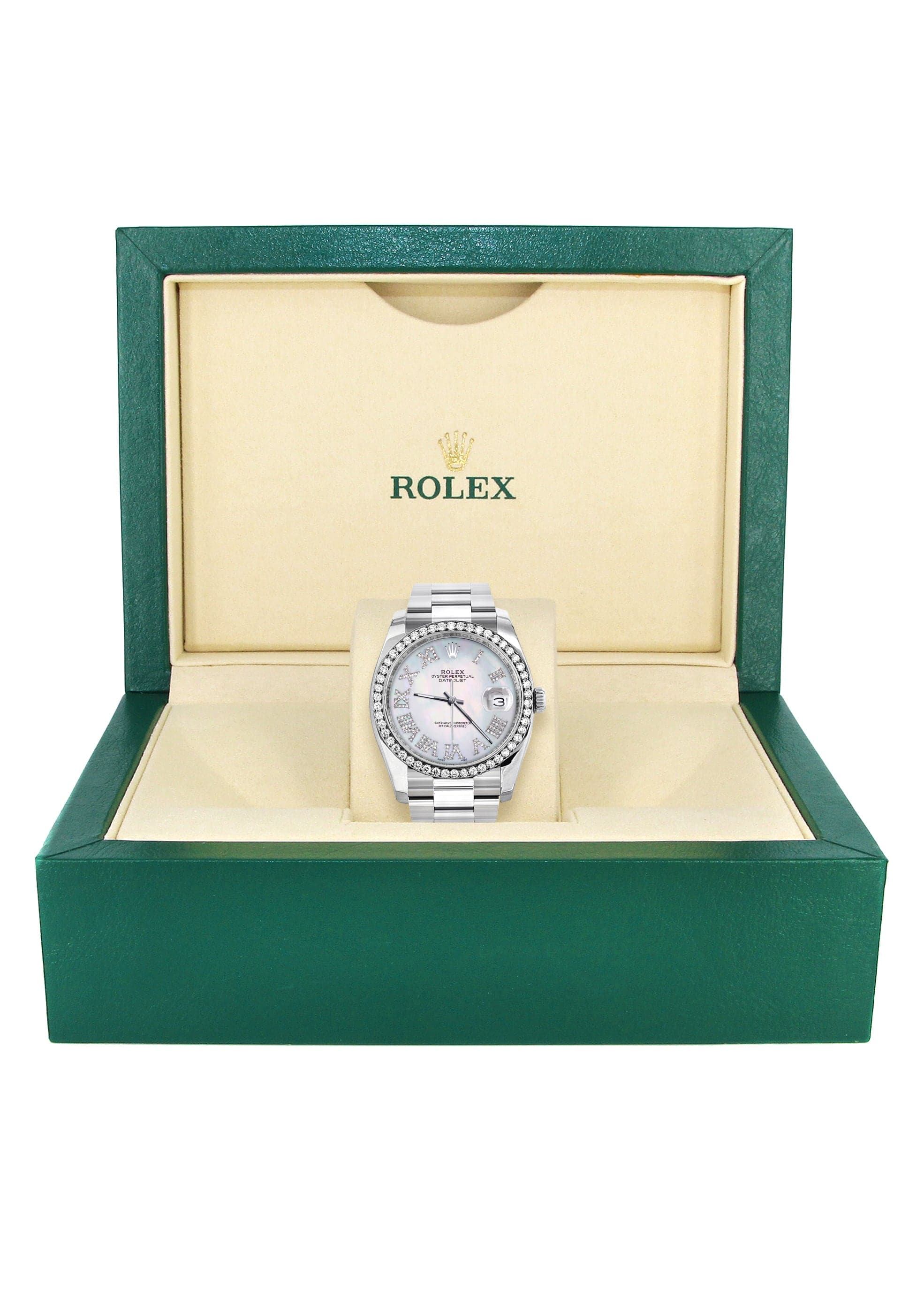 116200 | Rolex Datejust Watch | 36Mm | Mother Of Pearl Roman Dial | Oyster Band - Image 3