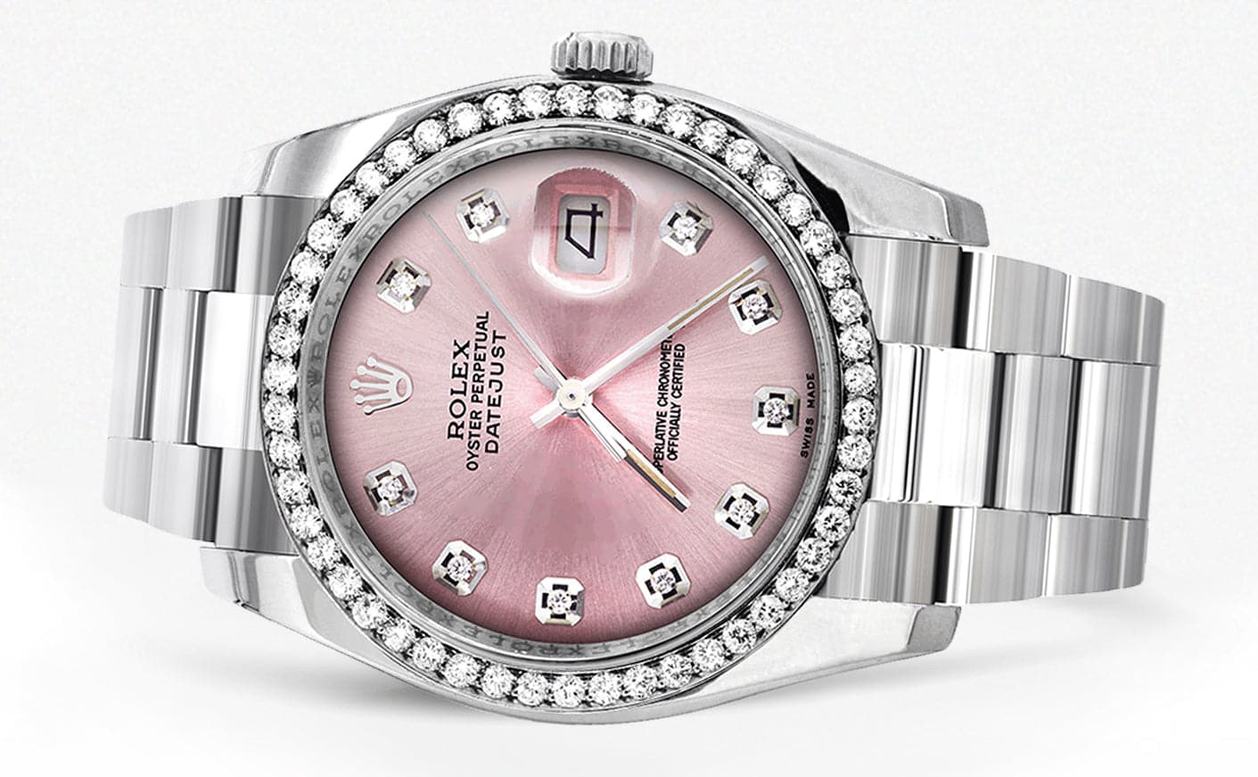 116200 | Rolex Datejust Watch | 36Mm | Pink Dial | Oyster Band - Image 2