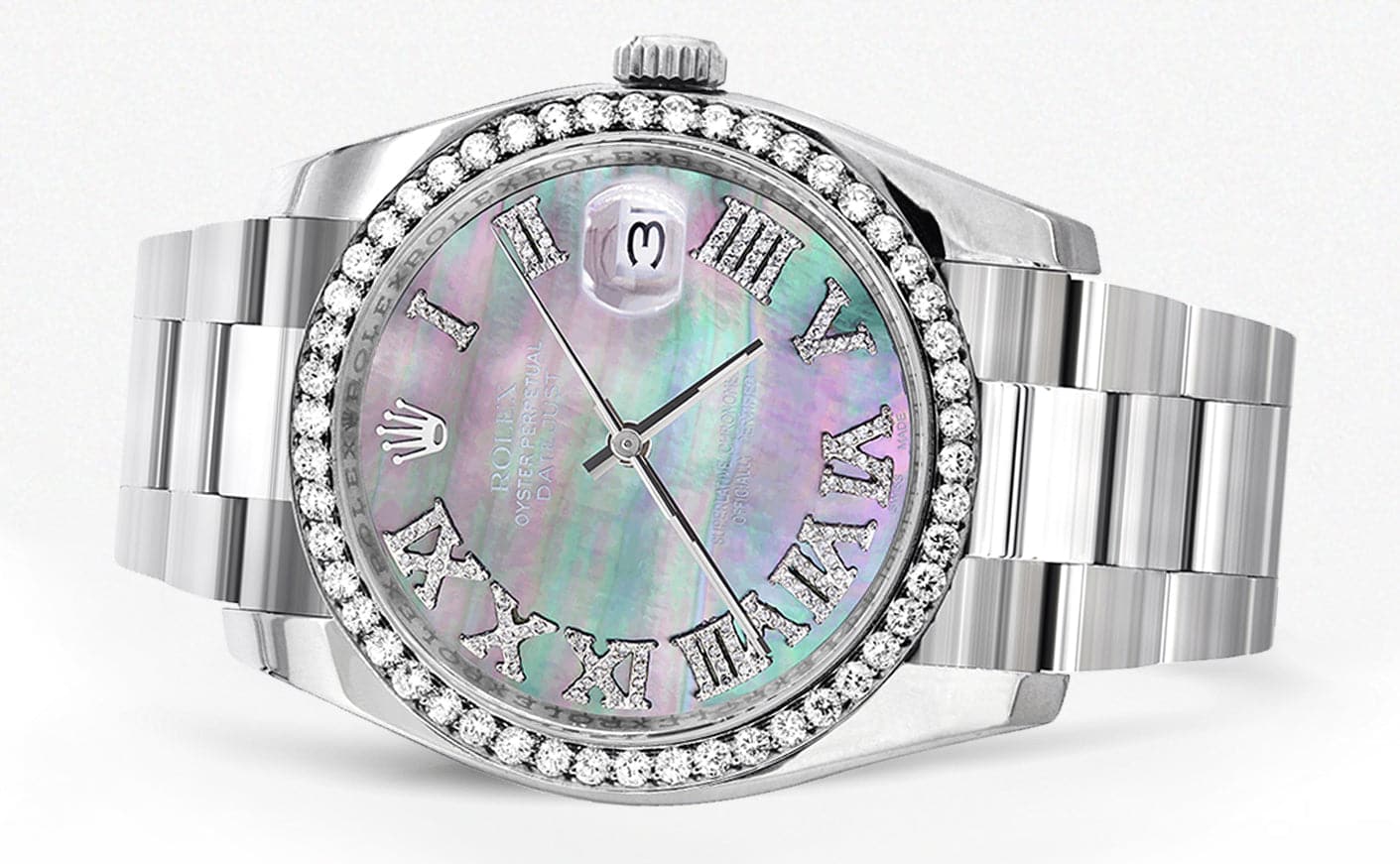 116200 | Rolex Datejust Watch | 36Mm | Roman Mother of Pearl Dial | Oyster Band - Image 2