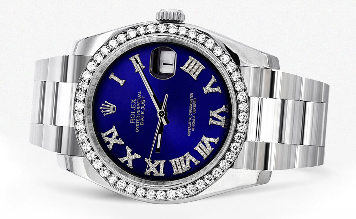 116200 | Rolex Datejust Watch | 36Mm | Royal Blue Roman Dial | Oyster Band - Image 2