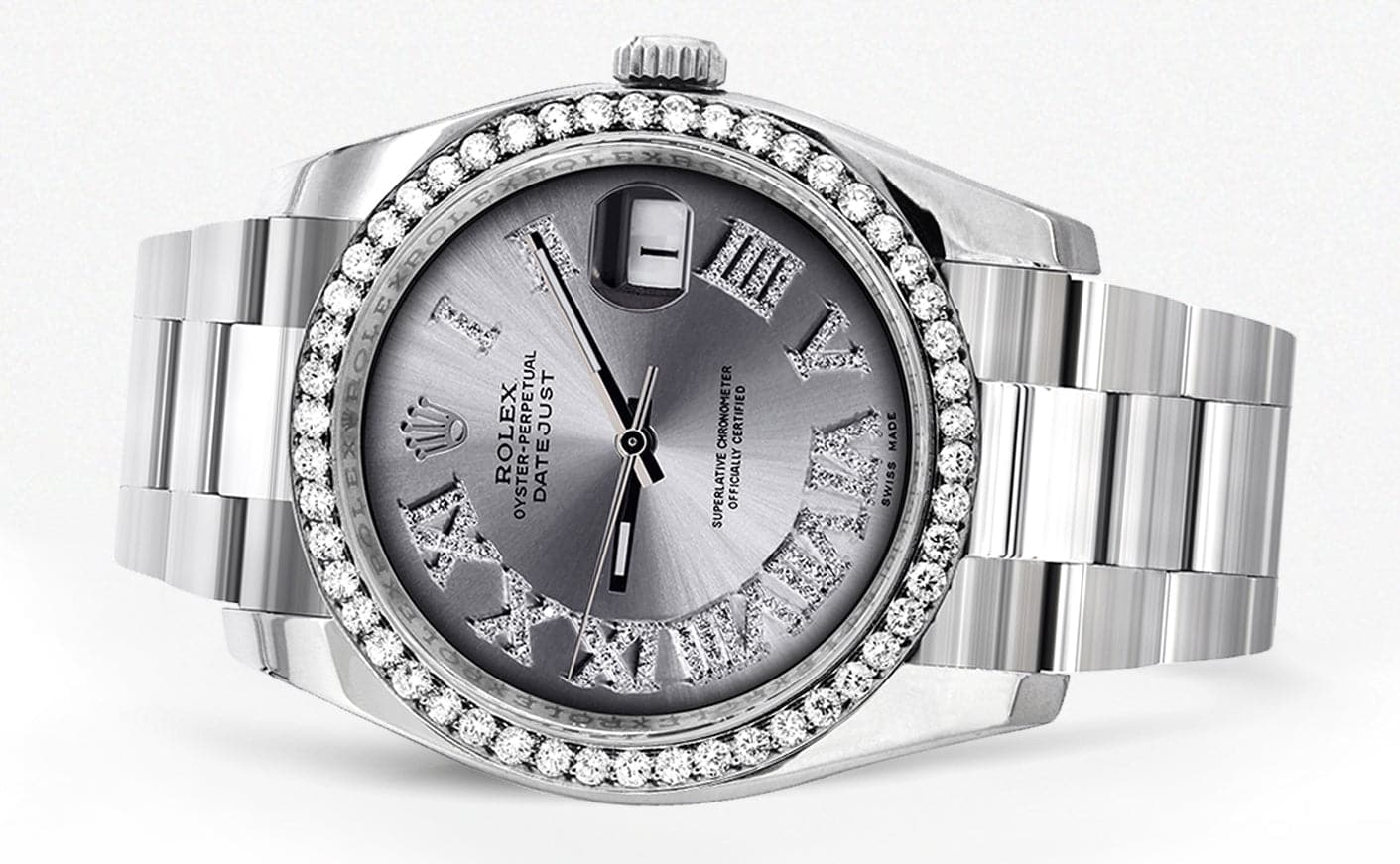 116200 | Rolex Datejust Watch | 36Mm | Silver Roman Dial | Oyster Band - Image 2
