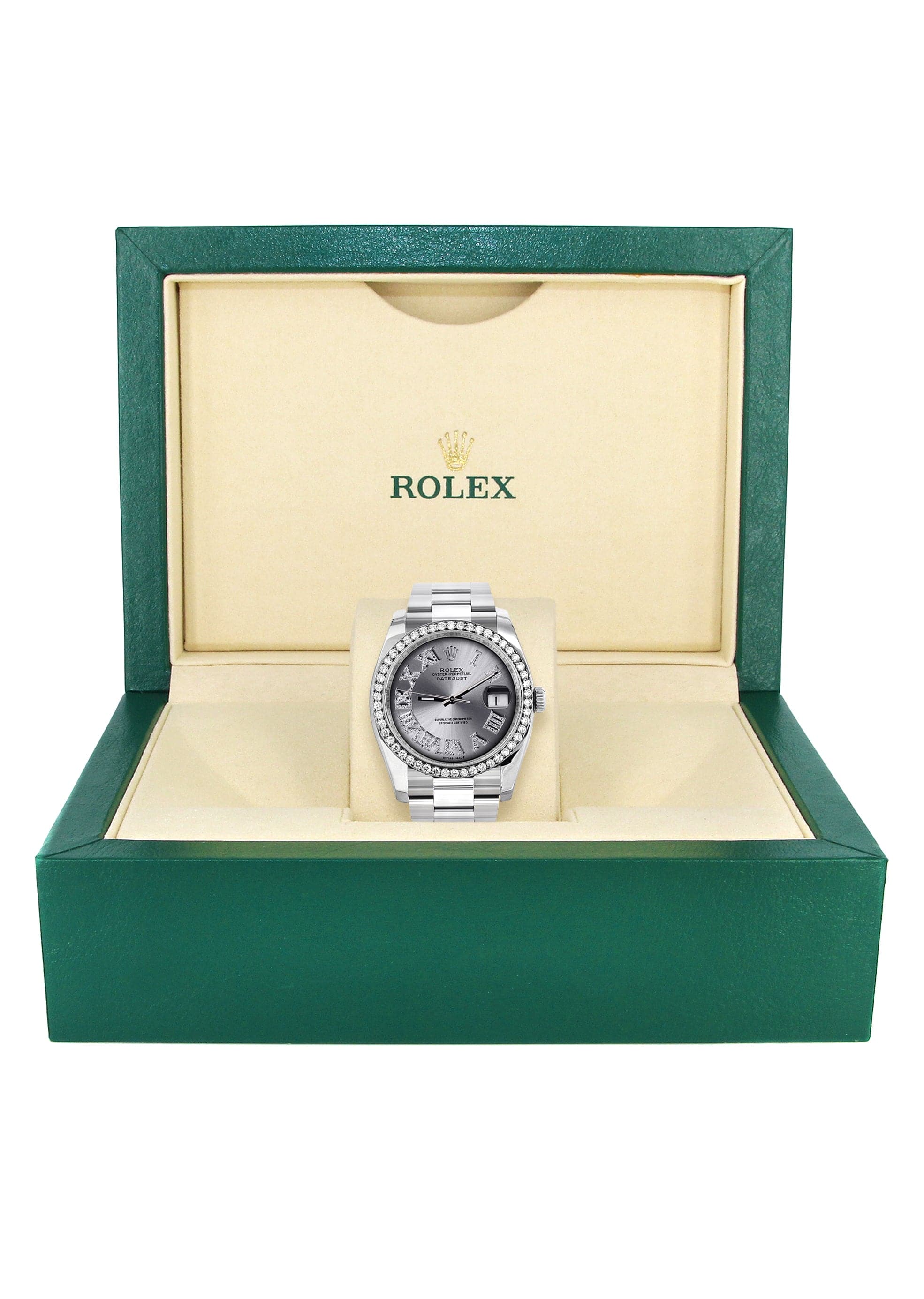 116200 | Rolex Datejust Watch | 36Mm | Silver Roman Dial | Oyster Band - Image 4