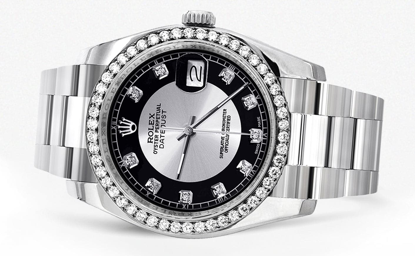 116200 | Rolex Datejust Watch | 36Mm | Tuxedo Dial | Oyster Band - Image 2