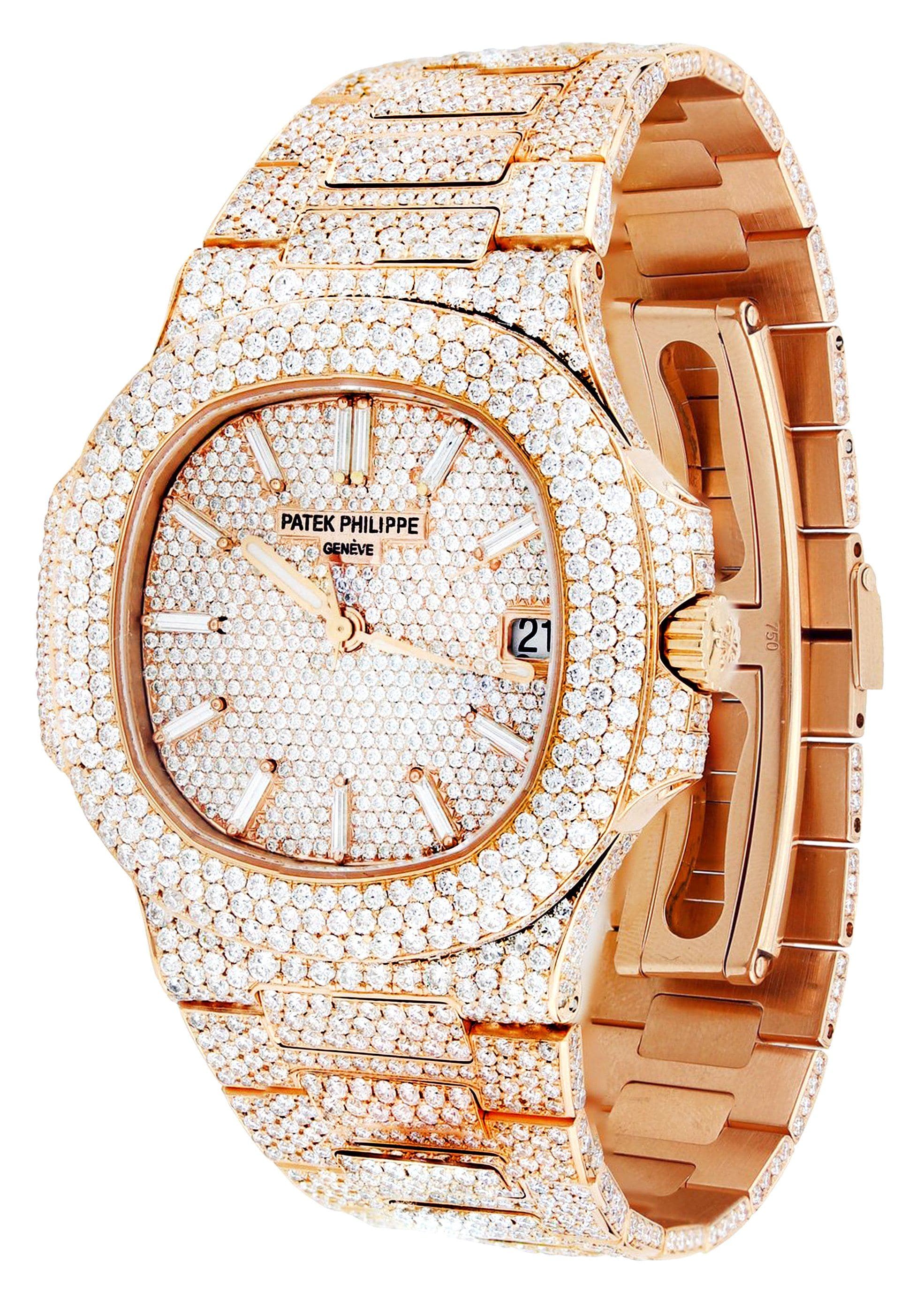 Diamond Patek Philippe Nautilus | 18K Rose Gold - Image 2