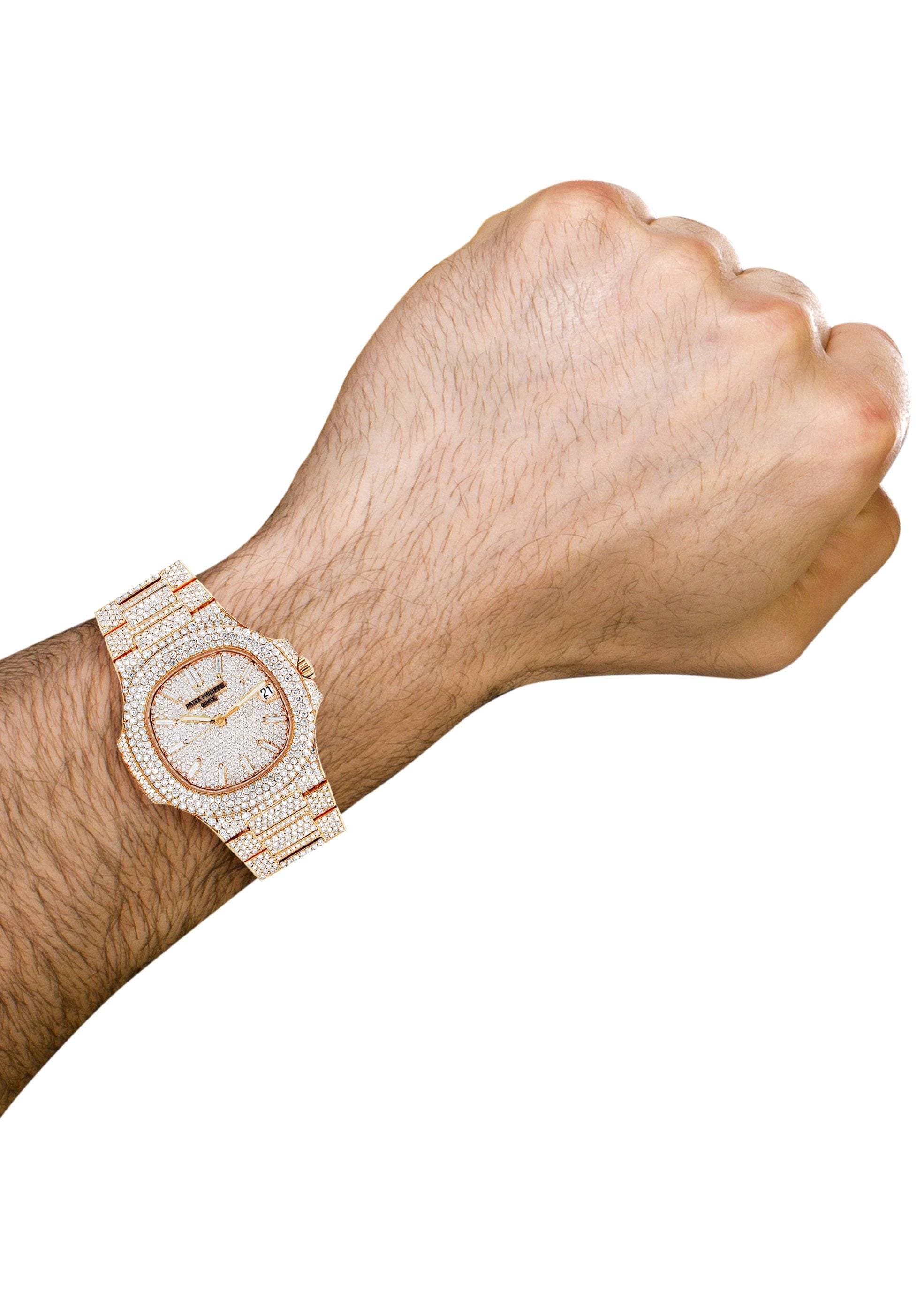 Diamond Patek Philippe Nautilus | 18K Rose Gold - Image 5