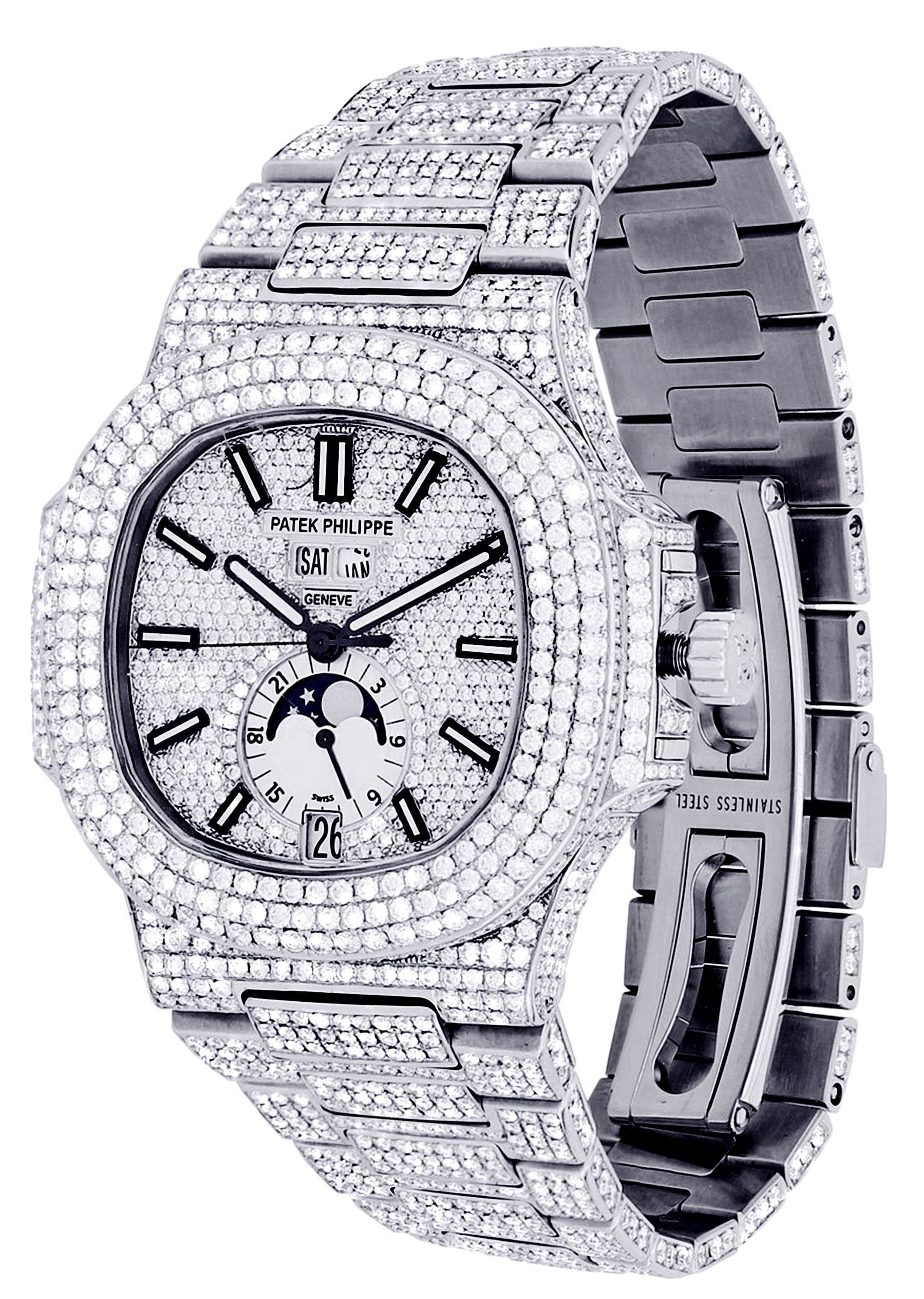 Diamond Patek Philippe Nautilus | Stainless Steel - Image 2