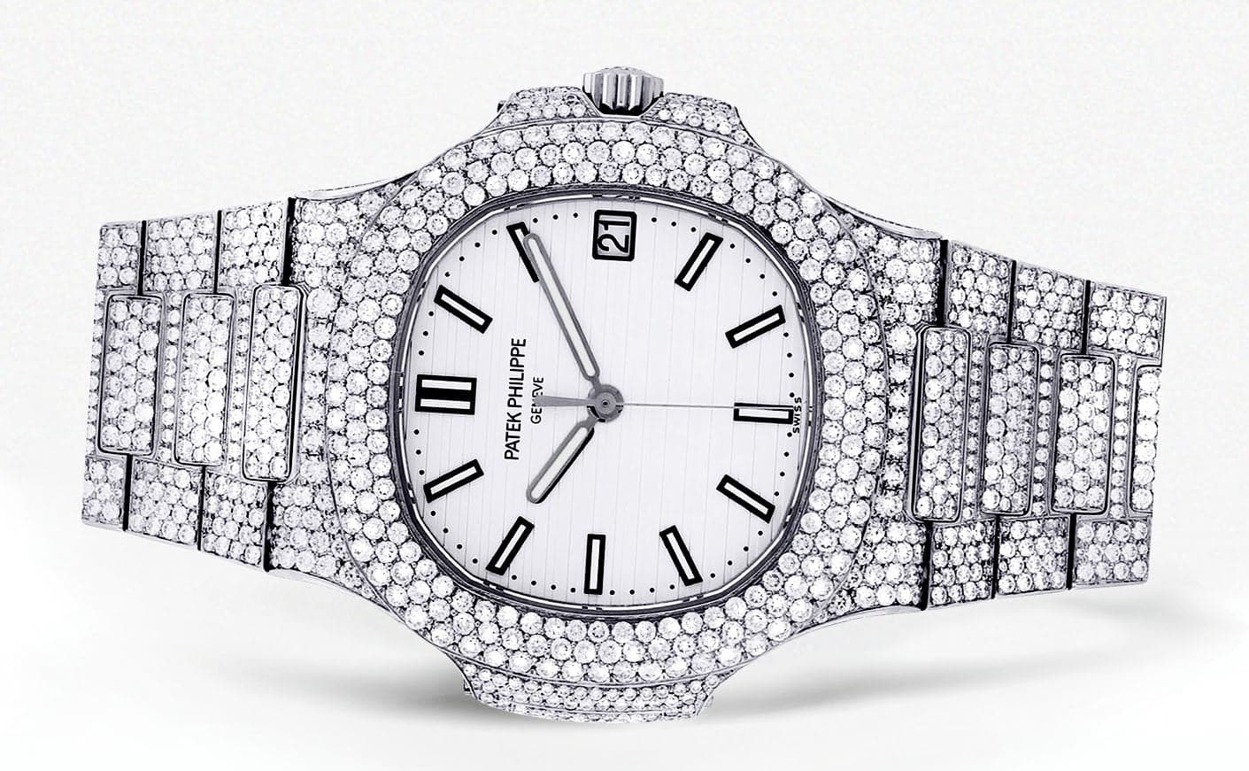 Diamond Patek Philippe Nautilus | Stainless Steel - Image 4