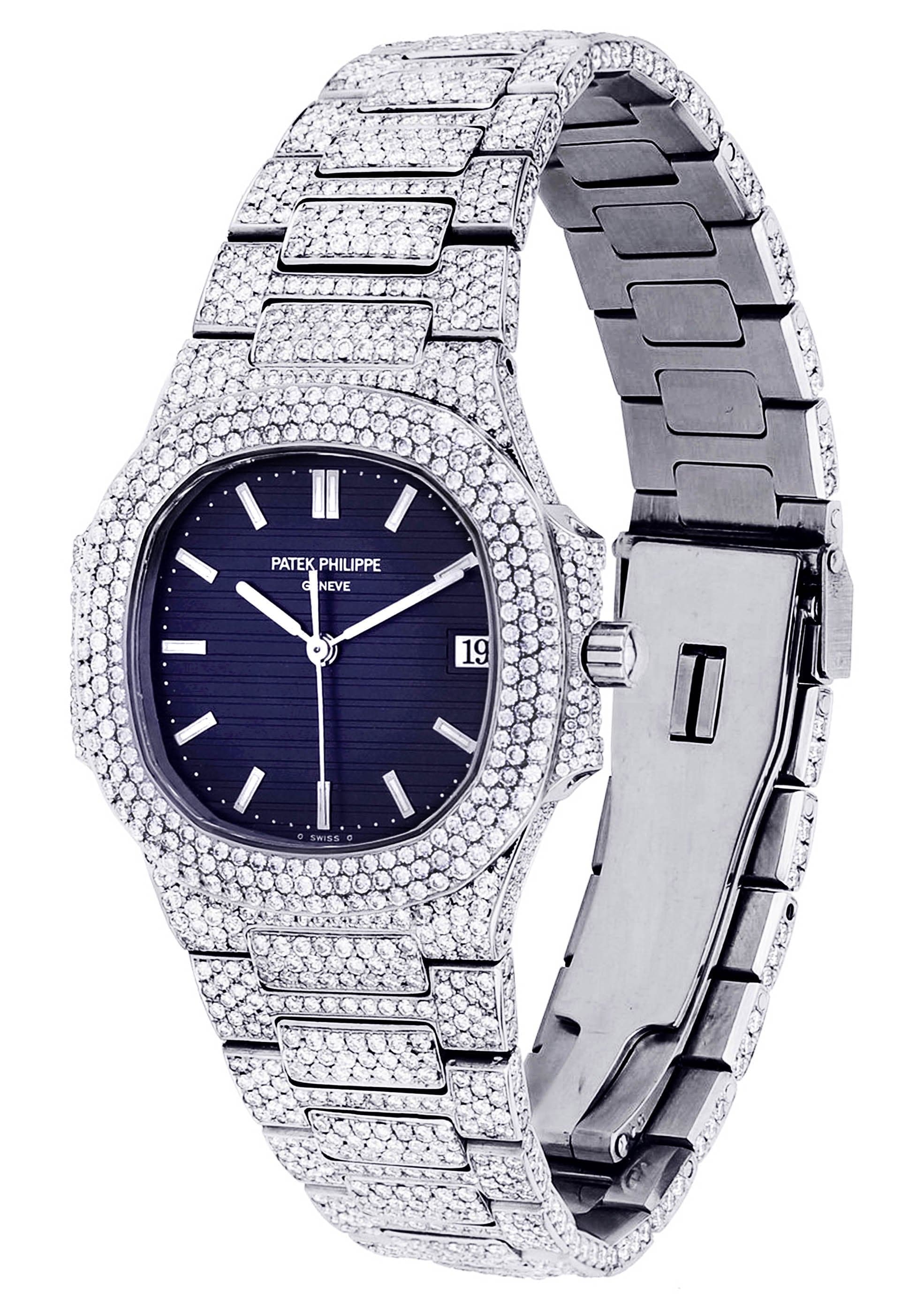 Diamond Patek Philippe Nautilus Watch For Women | Stainless Steel - Image 2