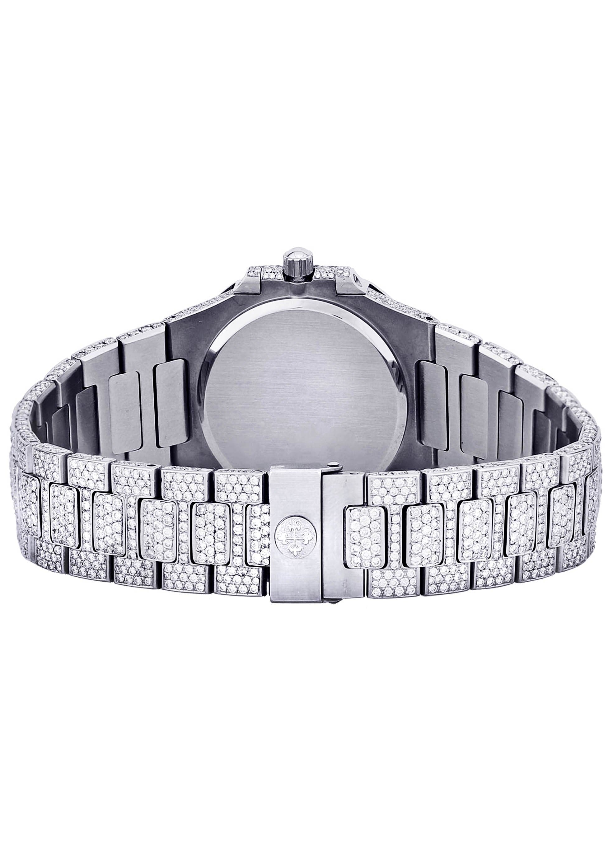 Diamond Patek Philippe Nautilus Watch For Women | Stainless Steel - Image 3