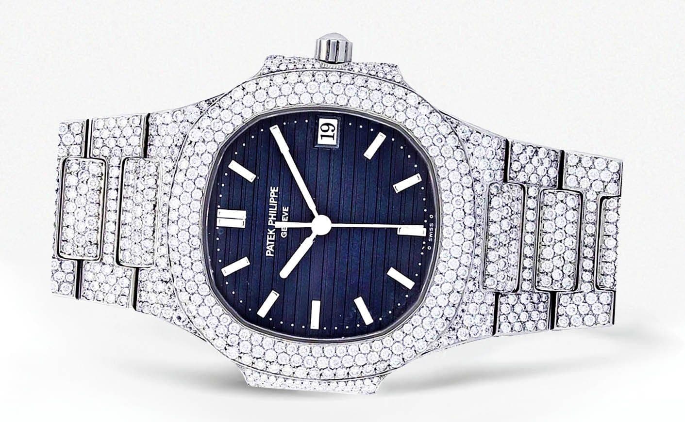 Diamond Patek Philippe Nautilus Watch For Women | Stainless Steel - Image 4