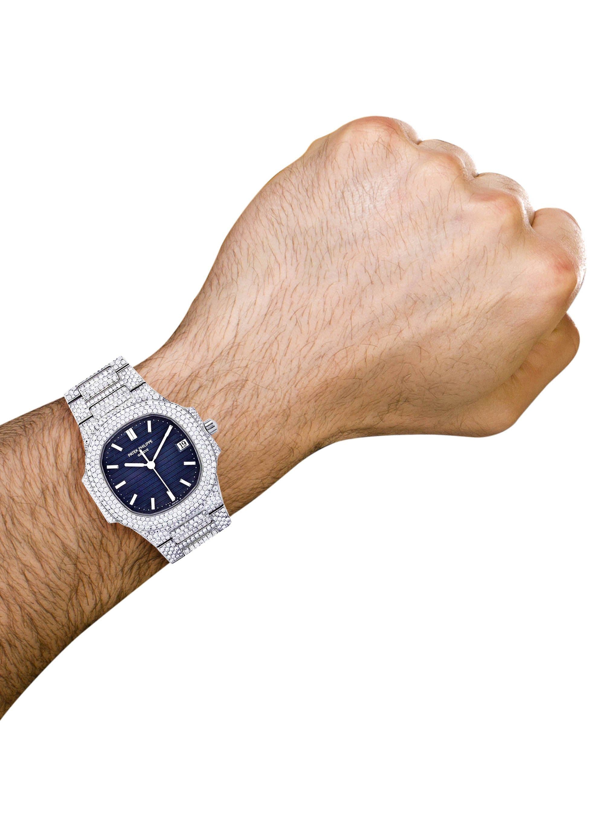 Diamond Patek Philippe Nautilus Watch For Women | Stainless Steel - Image 5