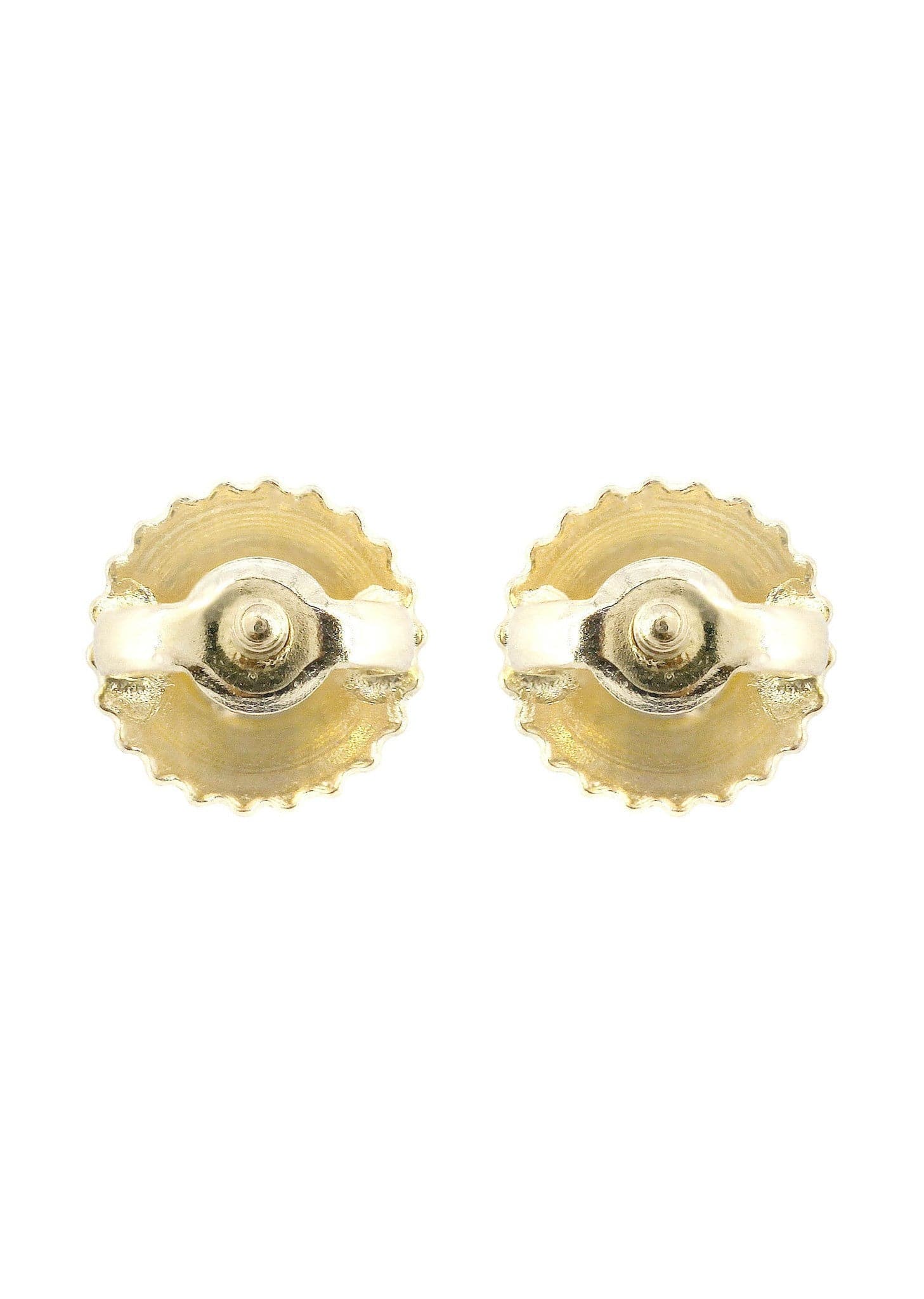 Princess Cut Diamond Stud Earrings For Men | 14K Yellow Gold | 0.97 Carats - Image 3
