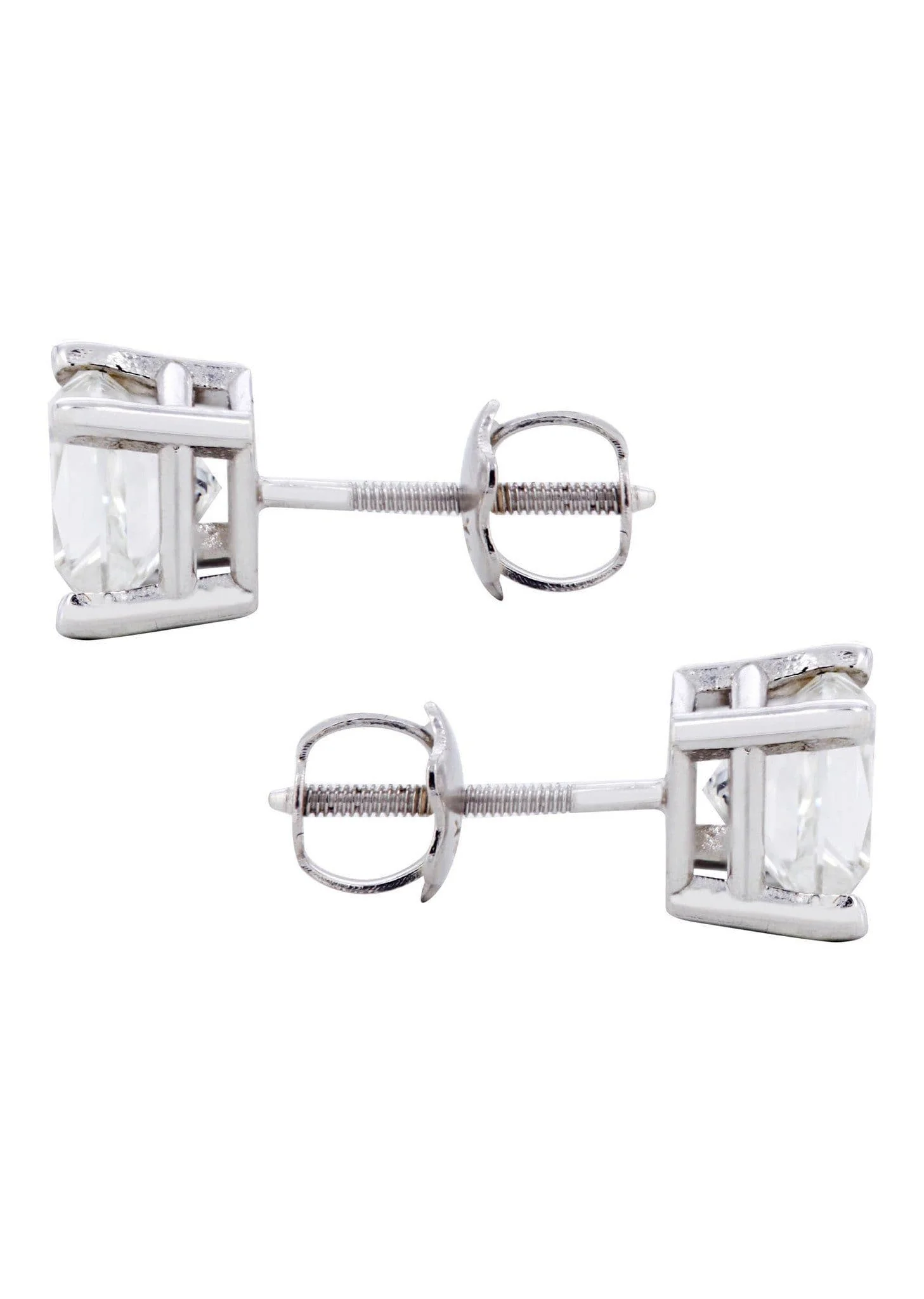 Princess Diamond Stud Earrings | 1.82 Carats - Image 2