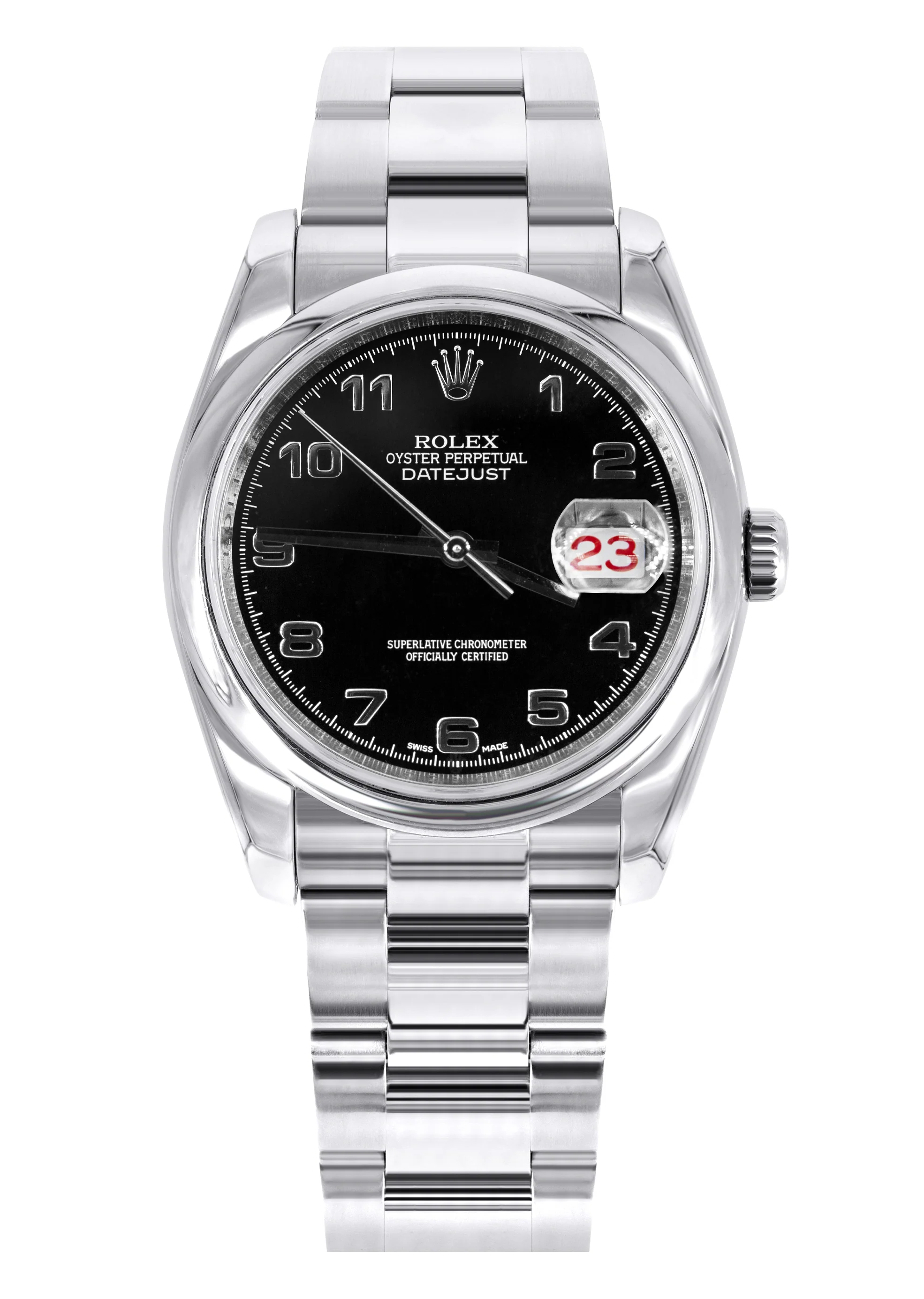 ROLEX DATEJUST 36 MM | OYSTER STEEL WATCH | 116200