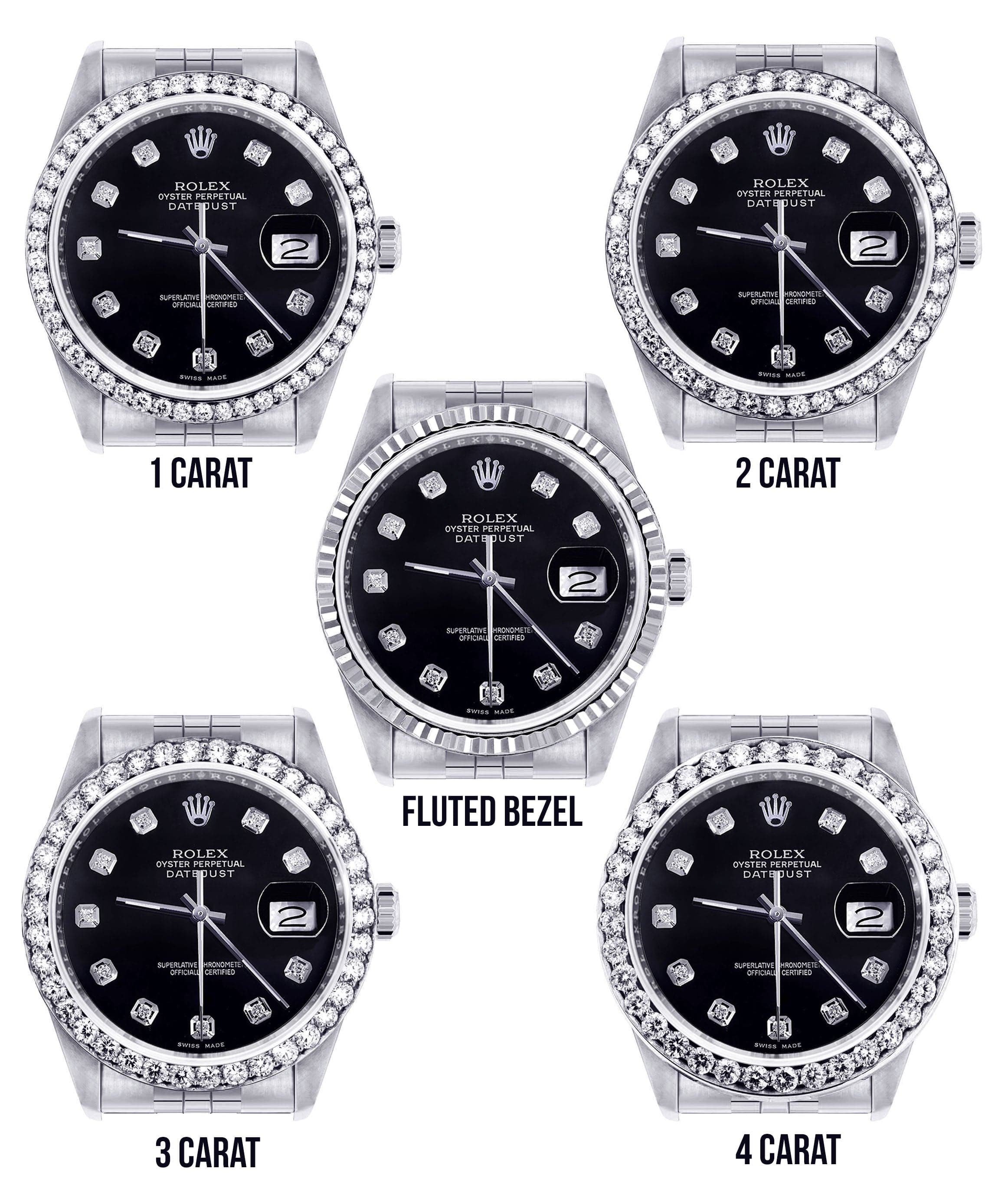 Mens Rolex Datejust Watch 16200 | 36Mm | Black Dial | Jubilee Band - Image 3