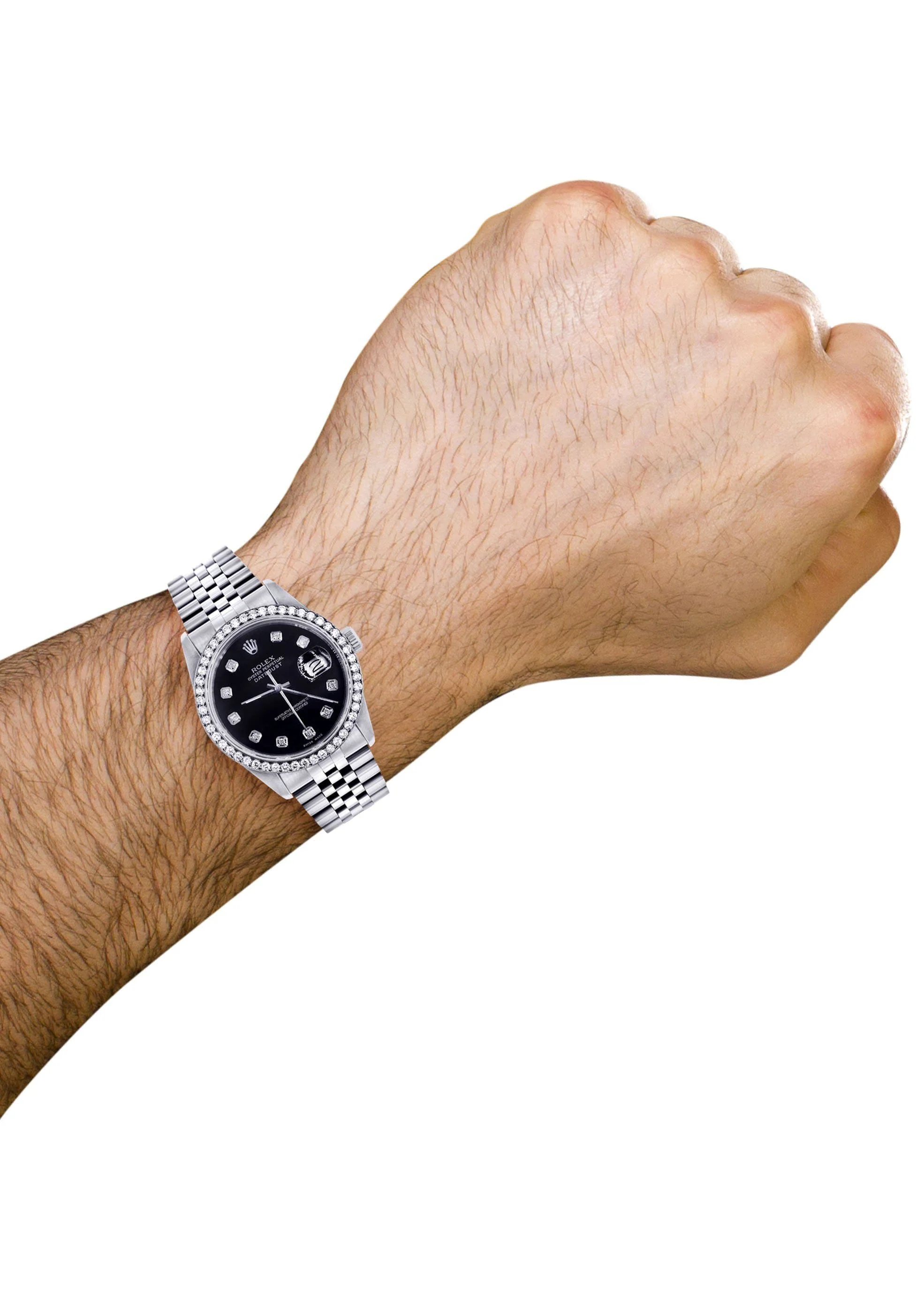 Mens Rolex Datejust Watch 16200 | 36Mm | Black Dial | Jubilee Band - Image 5