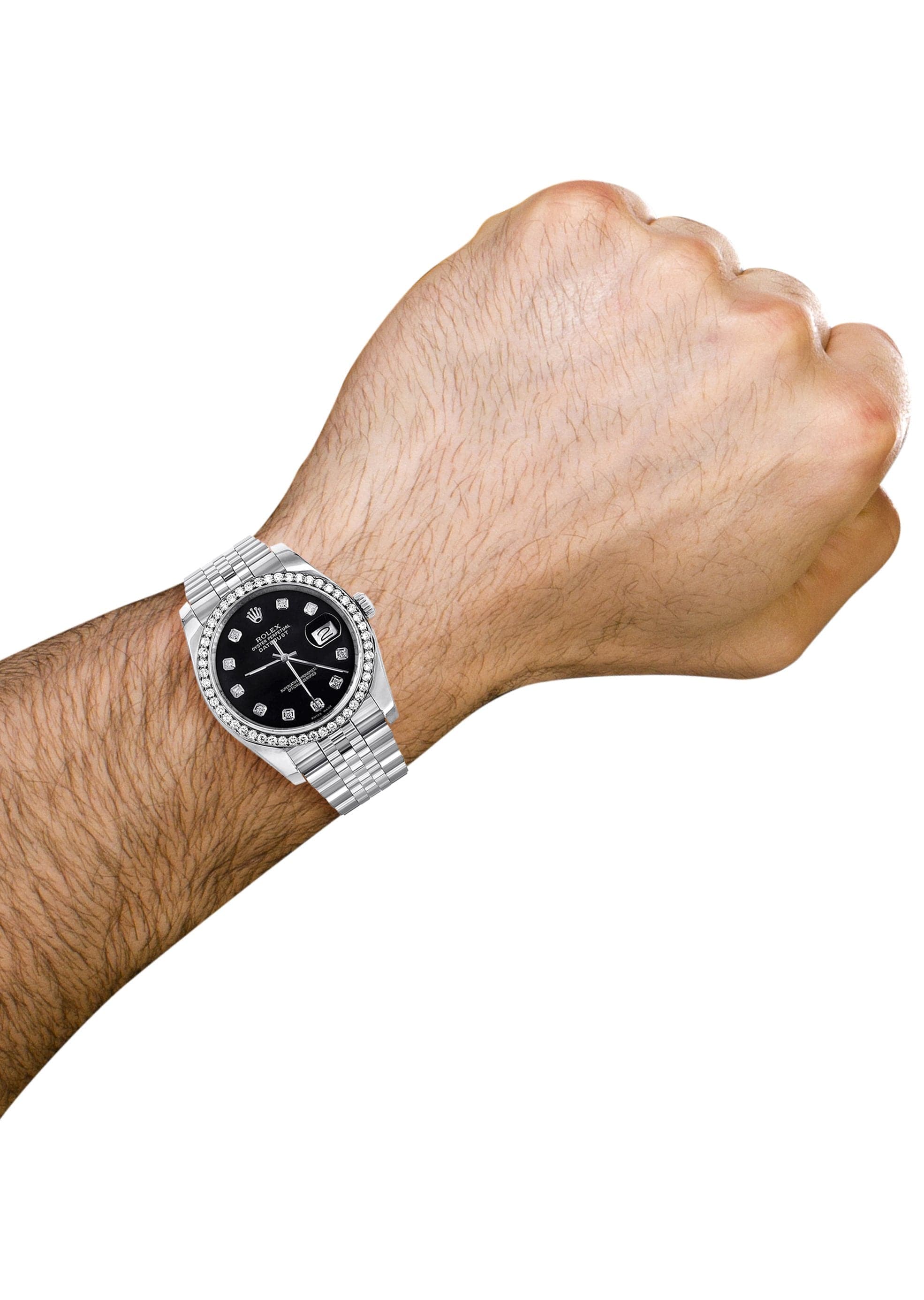 116200 | Hidden Clasp | Rolex Datejust Watch | 36Mm | Black Dial | Jubilee Band - Image 5