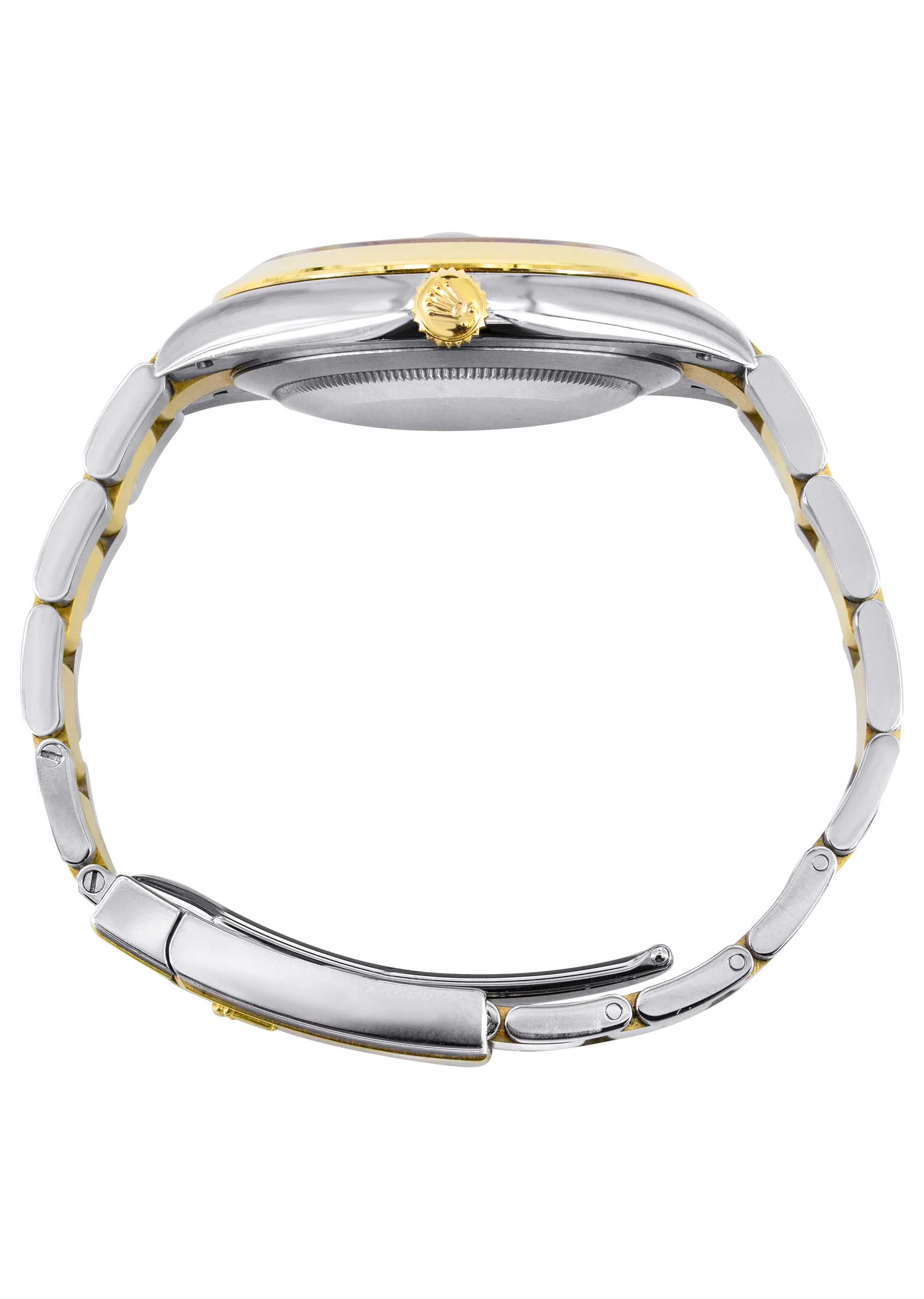 ROLEX DATEJUST 41 MM | 18K YELLOW GOLD & STEEL WATCH | OYSTER BAND | SLATE WIMBLEDON DIAL - Image 3