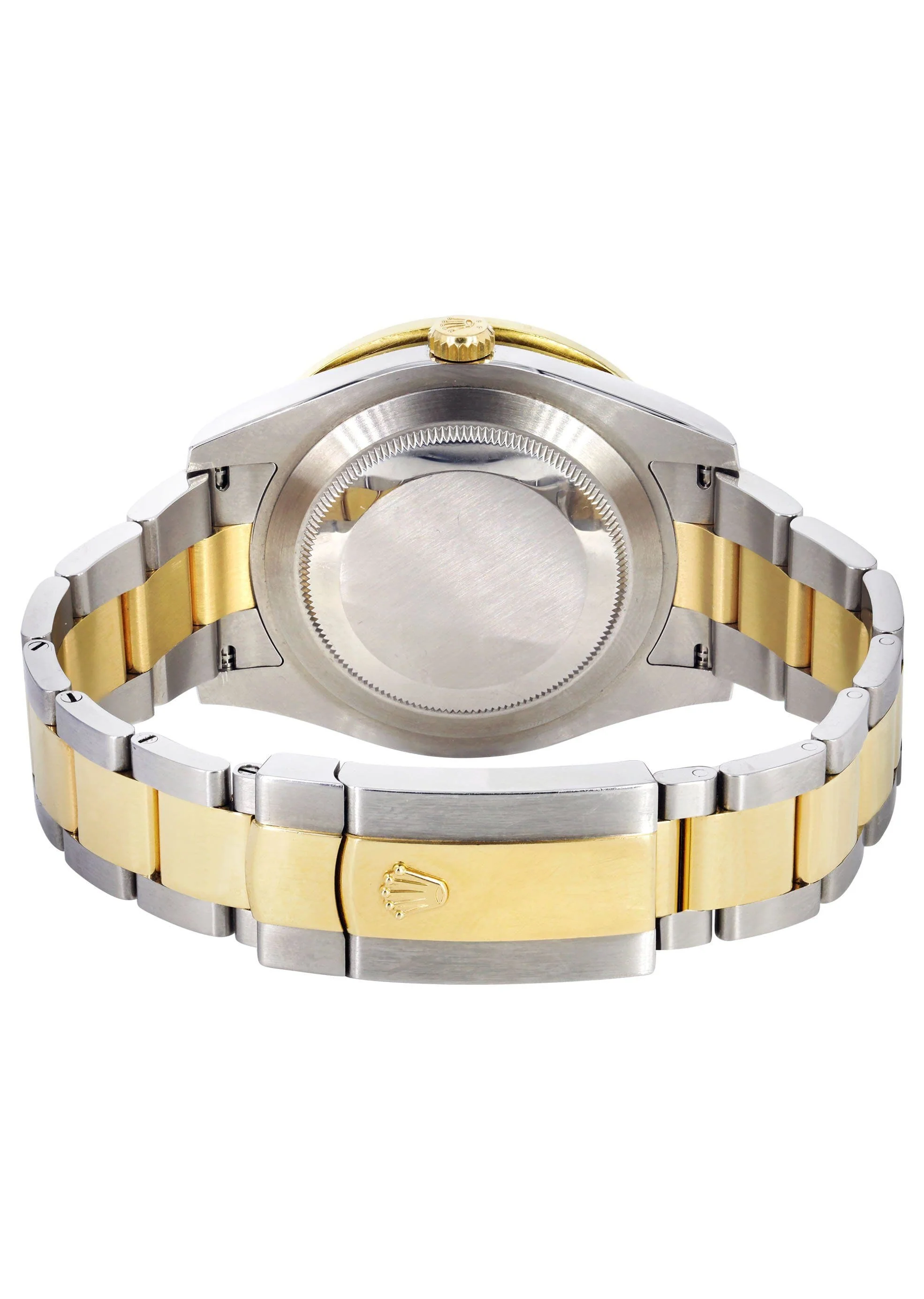 Rolex Datejust II Watch | 41 MM | 18K Yellow Gold & Stainless Steel | Custom Red Pearl Roman Dial | Oyster Band - Image 5