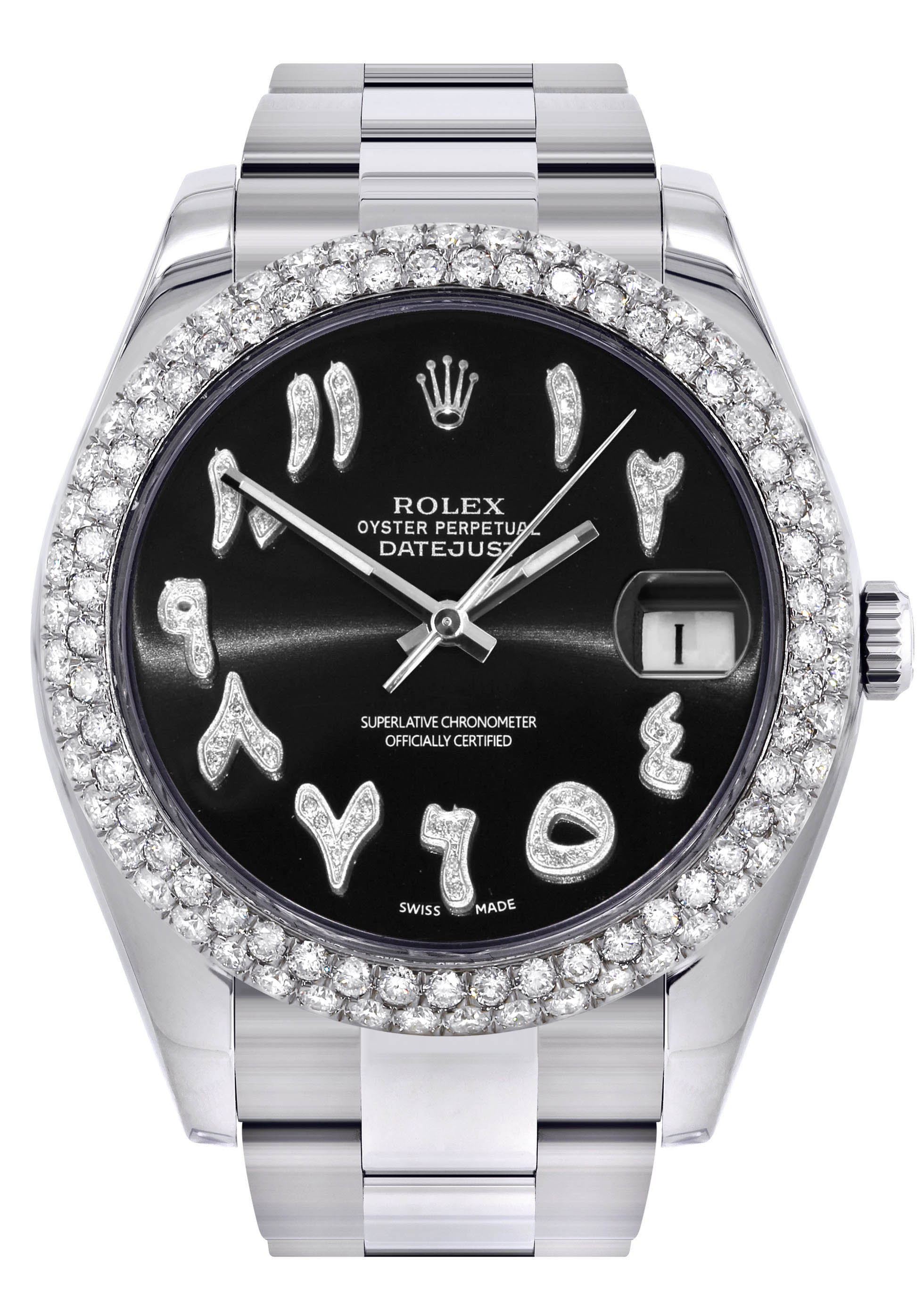 Rolex Datejust II Watch | 41 MM | Black Arabic Dial | Two Row | Oyster Band