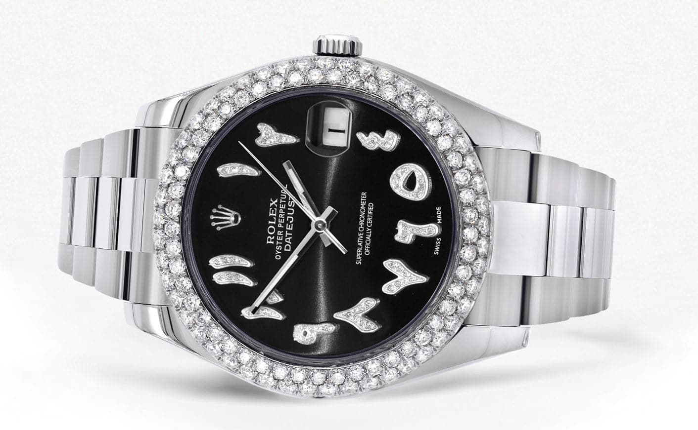 Rolex Datejust II Watch | 41 MM | Black Arabic Dial | Two Row | Oyster Band - Image 2