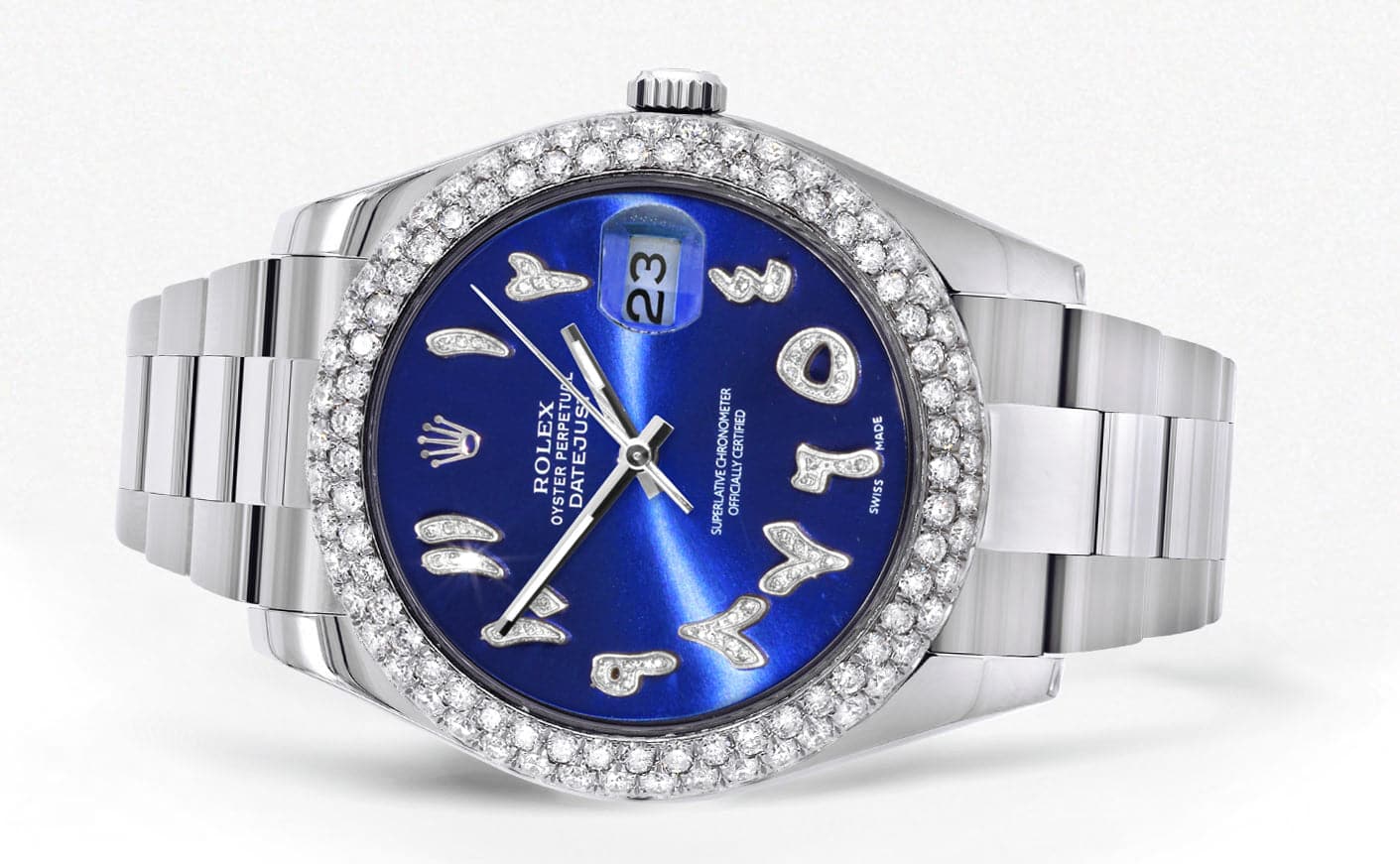 Rolex Datejust II Watch | 41 MM | Blue Arabic Dial | Two Row | Oyster Band - Image 2