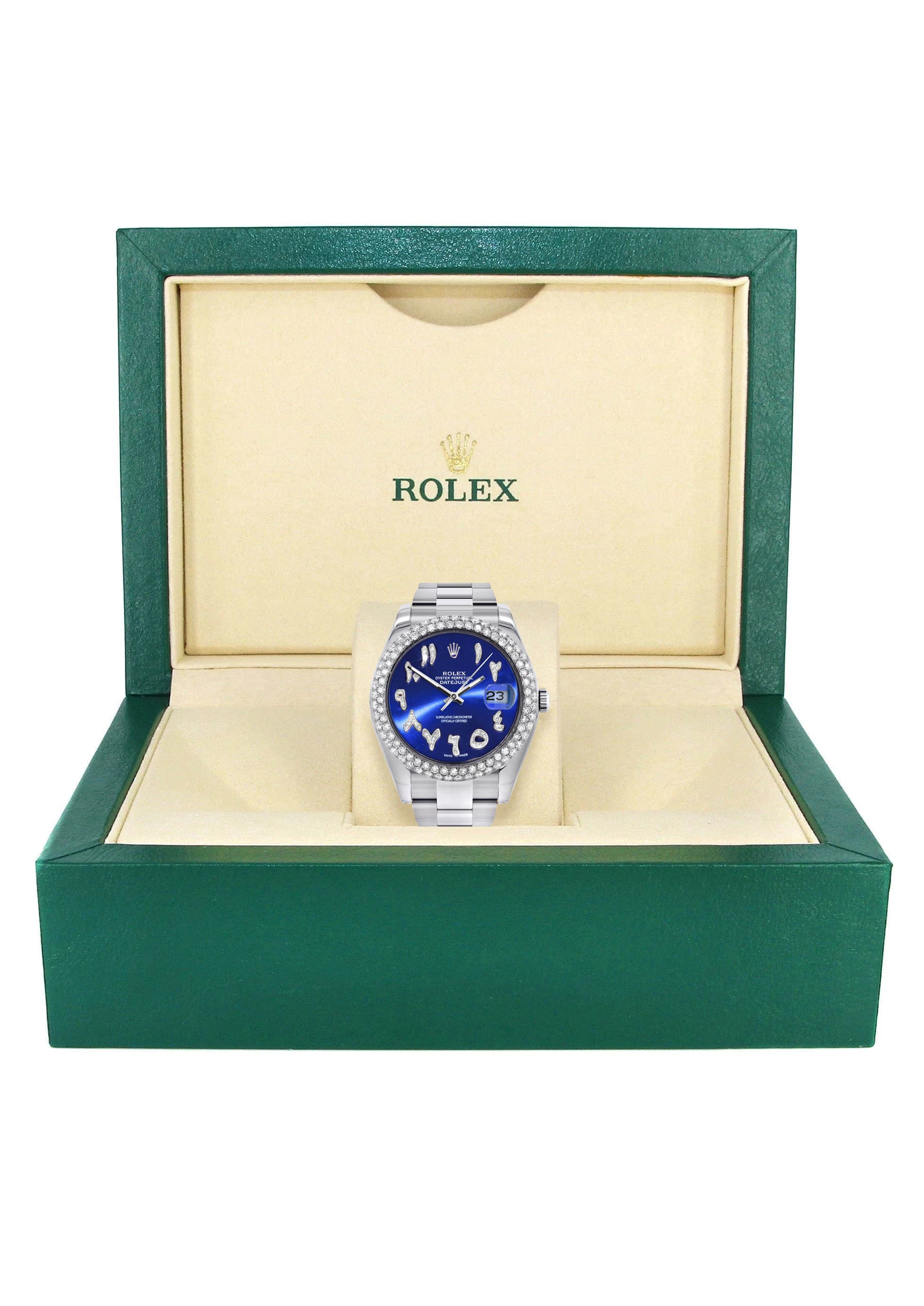 Rolex Datejust II Watch | 41 MM | Blue Arabic Dial | Two Row | Oyster Band - Image 6