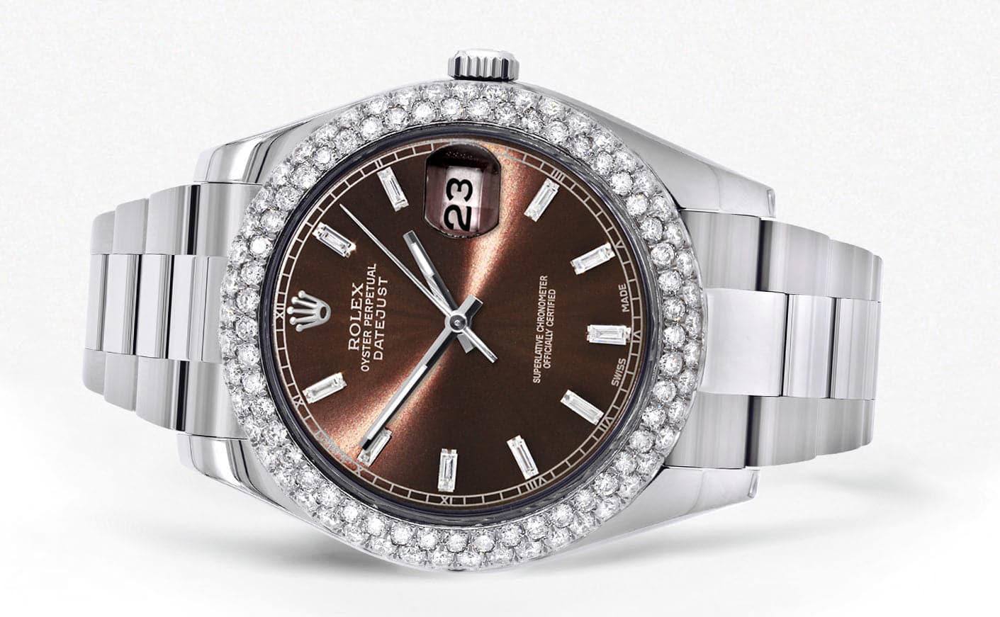 Rolex Datejust II Watch | 41 MM | Brown Dial | Two Row | Oyster Band - Image 2