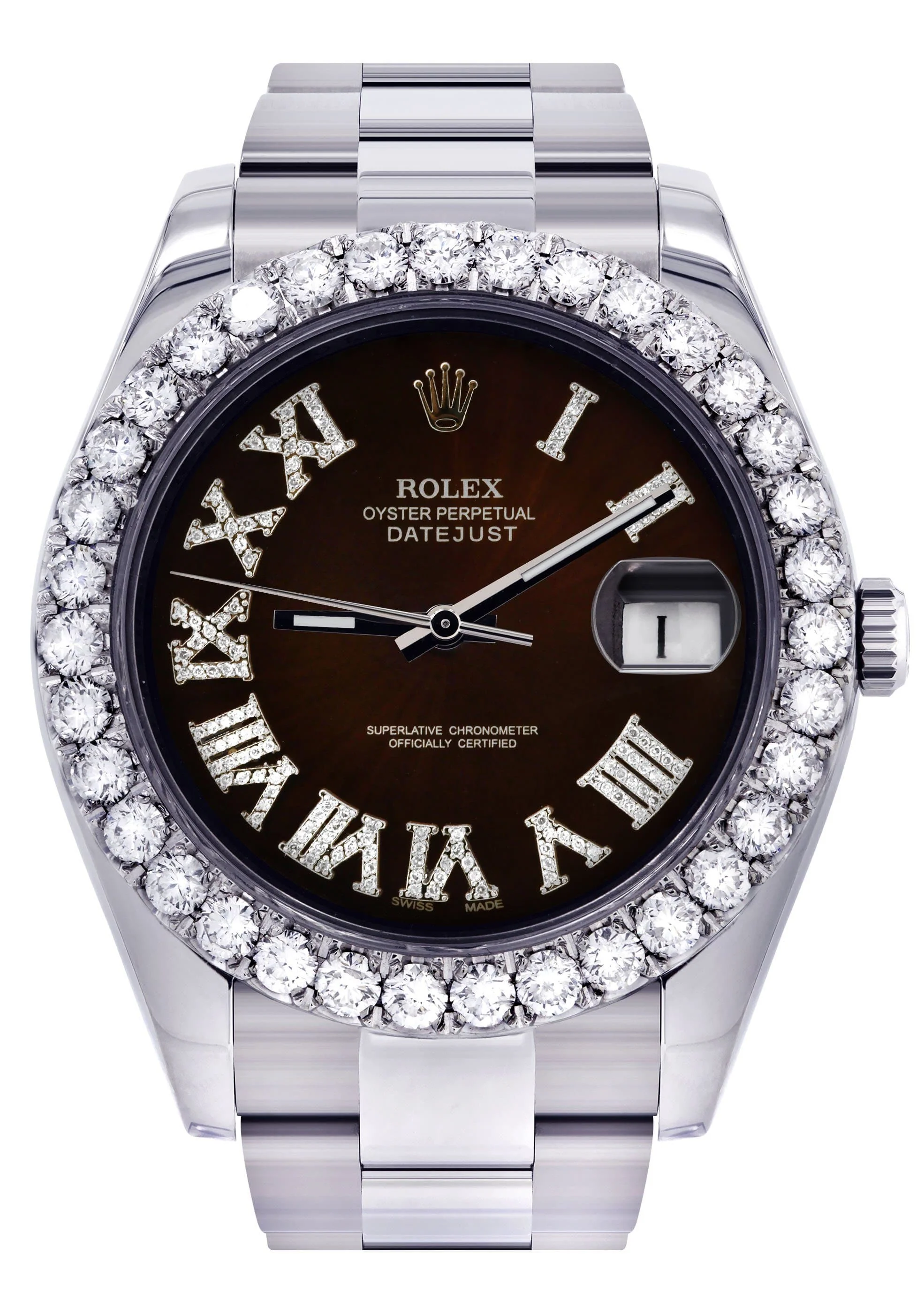 Rolex Datejust II Watch | 41 MM | Custom Black Chocolate Dial | Oyster Band
