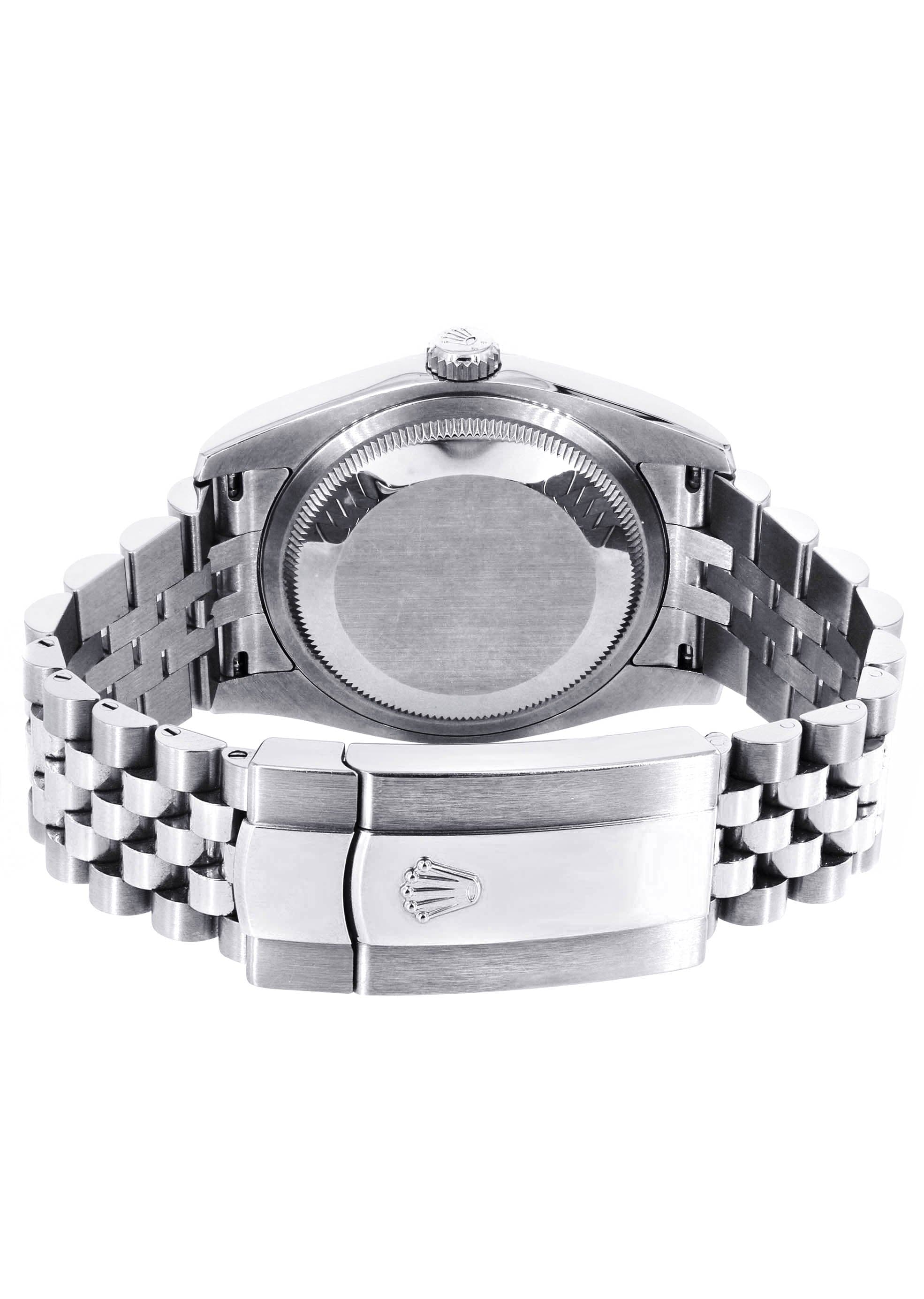 Rolex Datejust 41 Watch | 41 MM | Custom Full Diamond Dial | Jubilee Band - Image 5