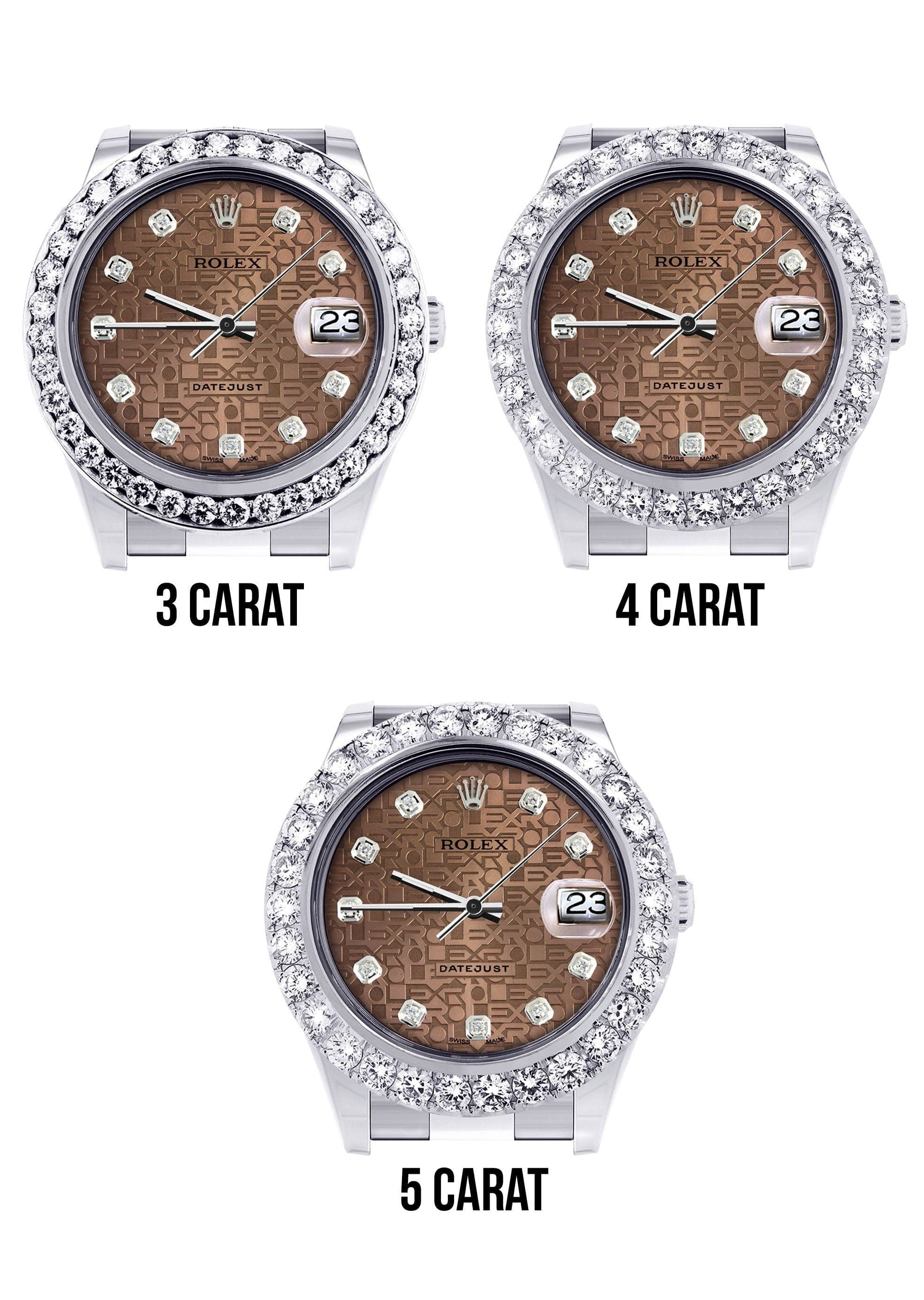 Rolex Datejust II Watch | 41 MM | Custom Jubilee Diamond Dial | Oyster Band - Image 3