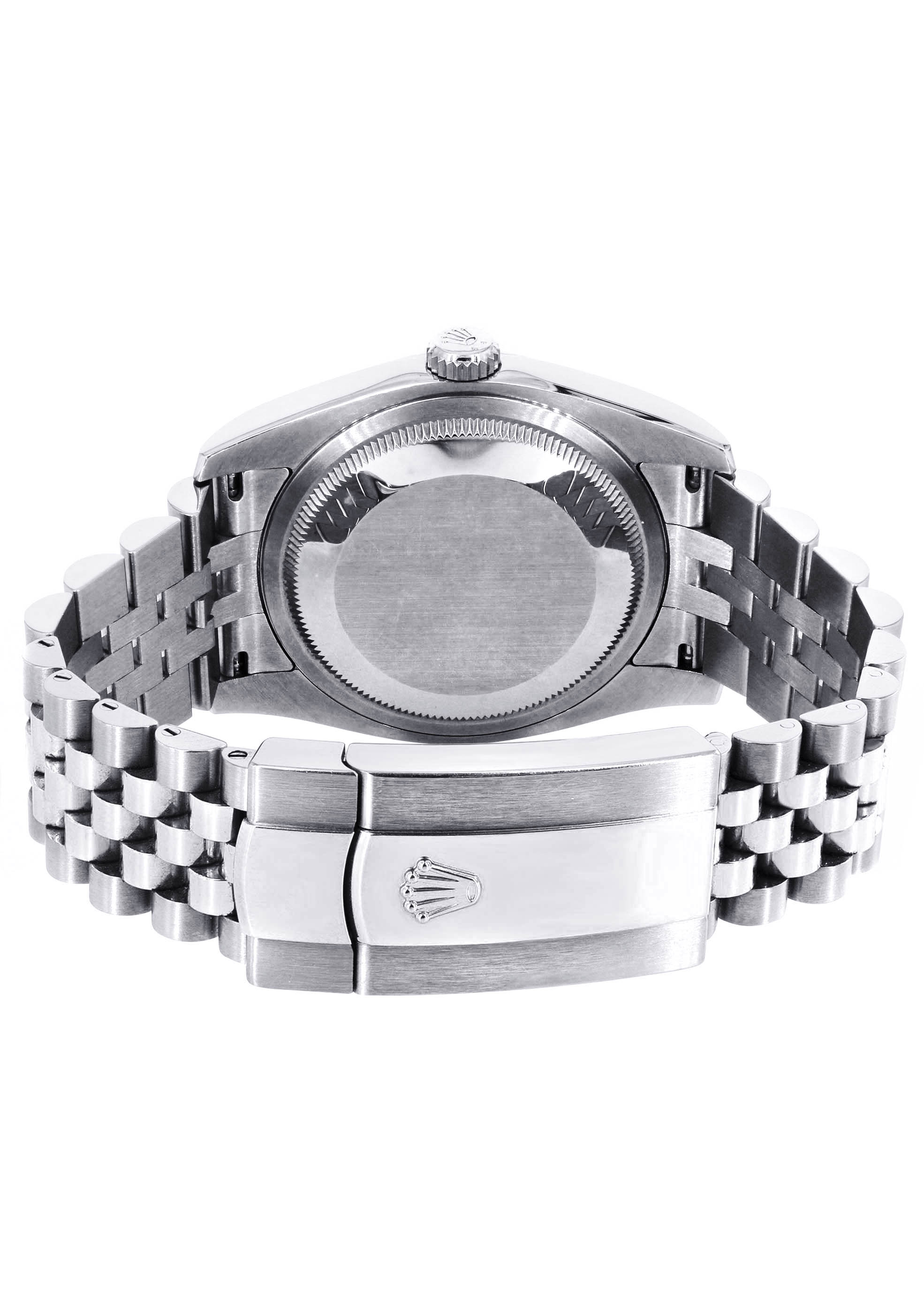 Rolex Datejust 41 Watch | 41 MM | Custom Silver Baguette Diamond Dial | Jubilee Band - Image 6
