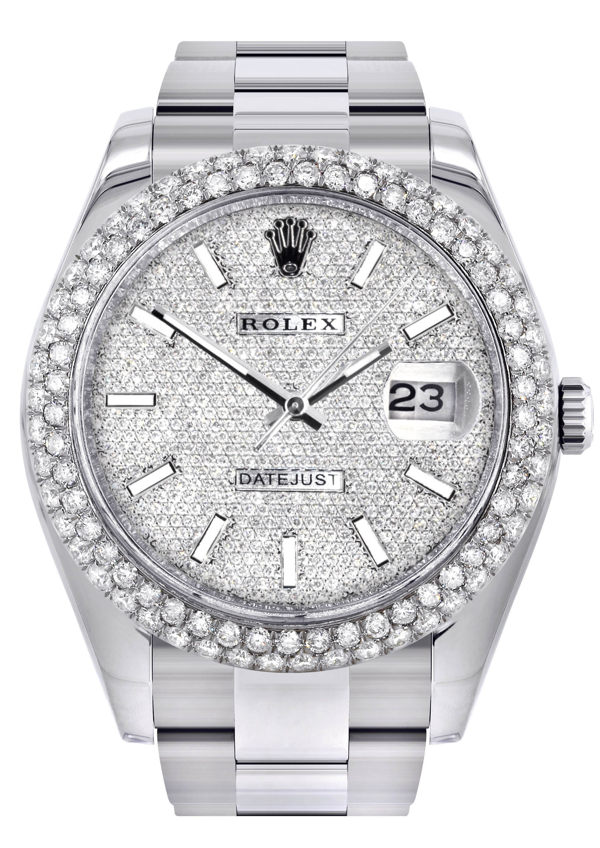 Rolex Datejust II Watch | 41 MM | Diamond Dial | Two Row | Oyster Band