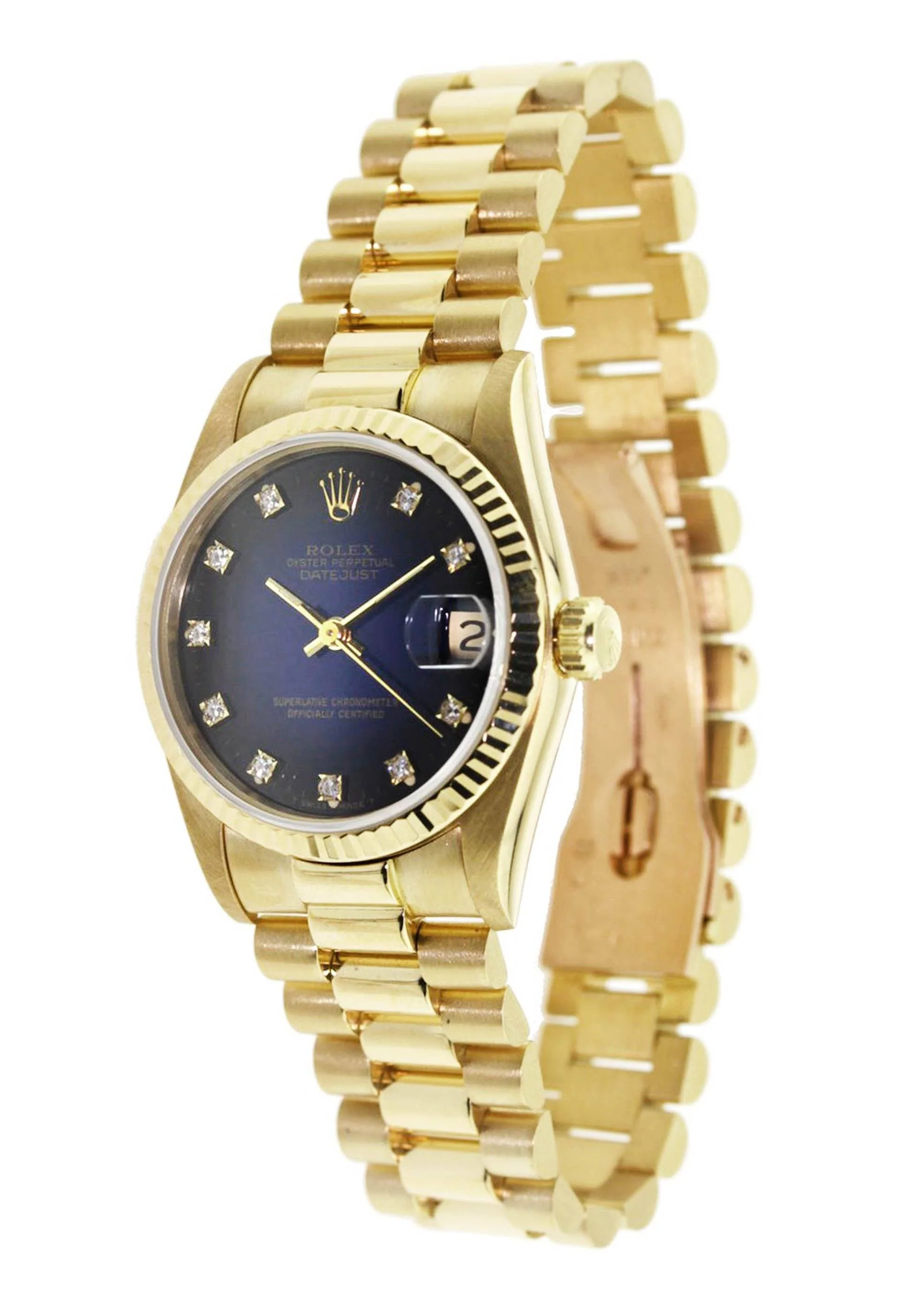 Rolex Datejust Watch For Women | 18K Yellow Gold | 26 Mm - Image 3