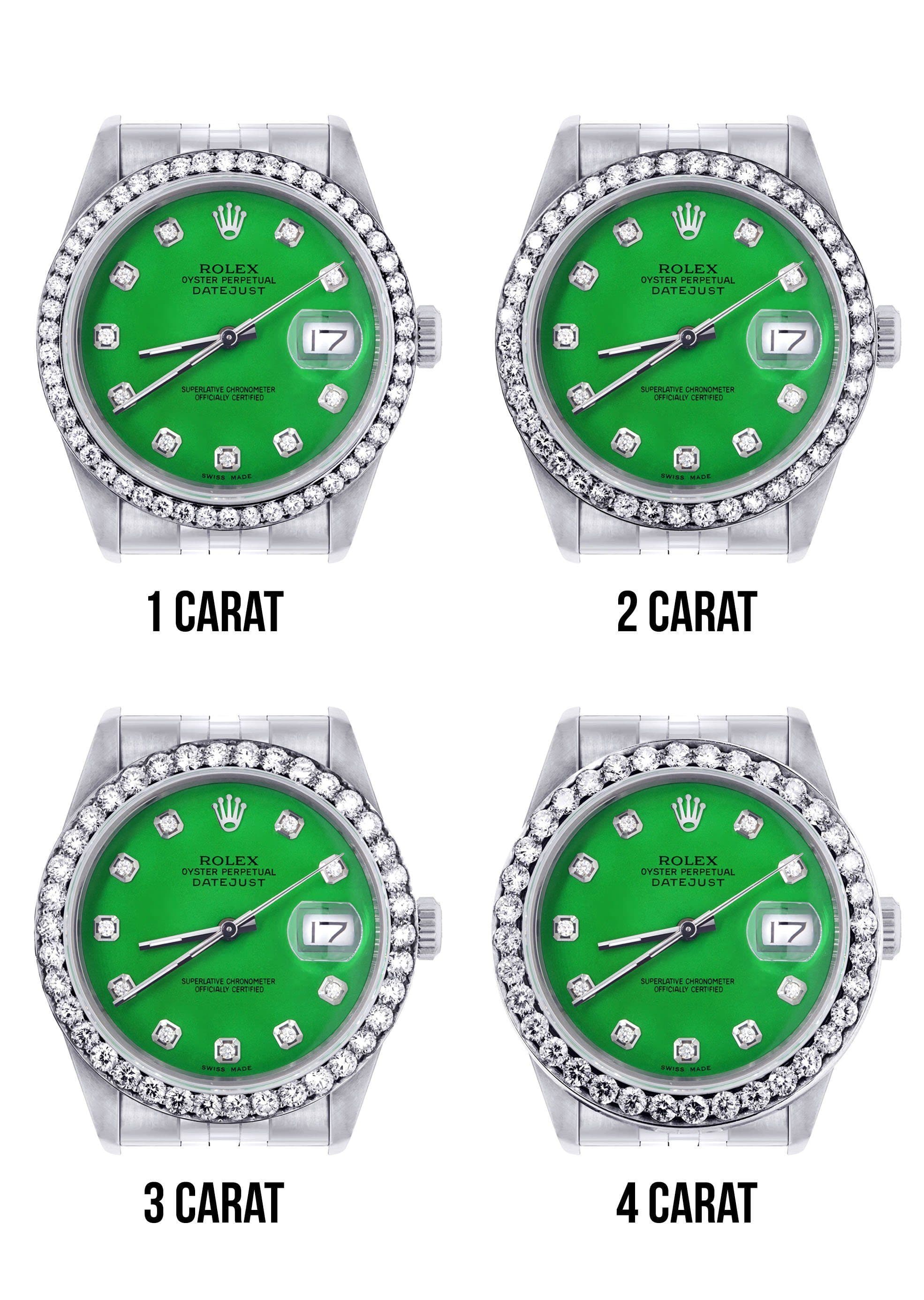 116200 | Hidden Clasp | Rolex Datejust Watch | 36Mm | Green Dial | Jubilee Band - Image 7