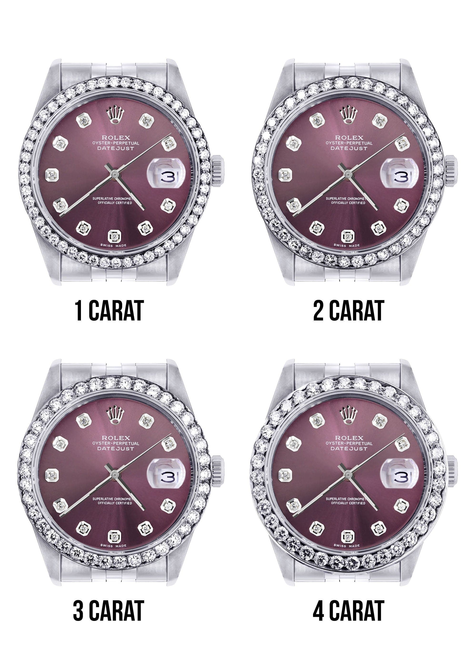 116200 | Hidden Clasp | Rolex Datejust Watch | 36Mm | Purple Dial | Jubilee Band - Image 7