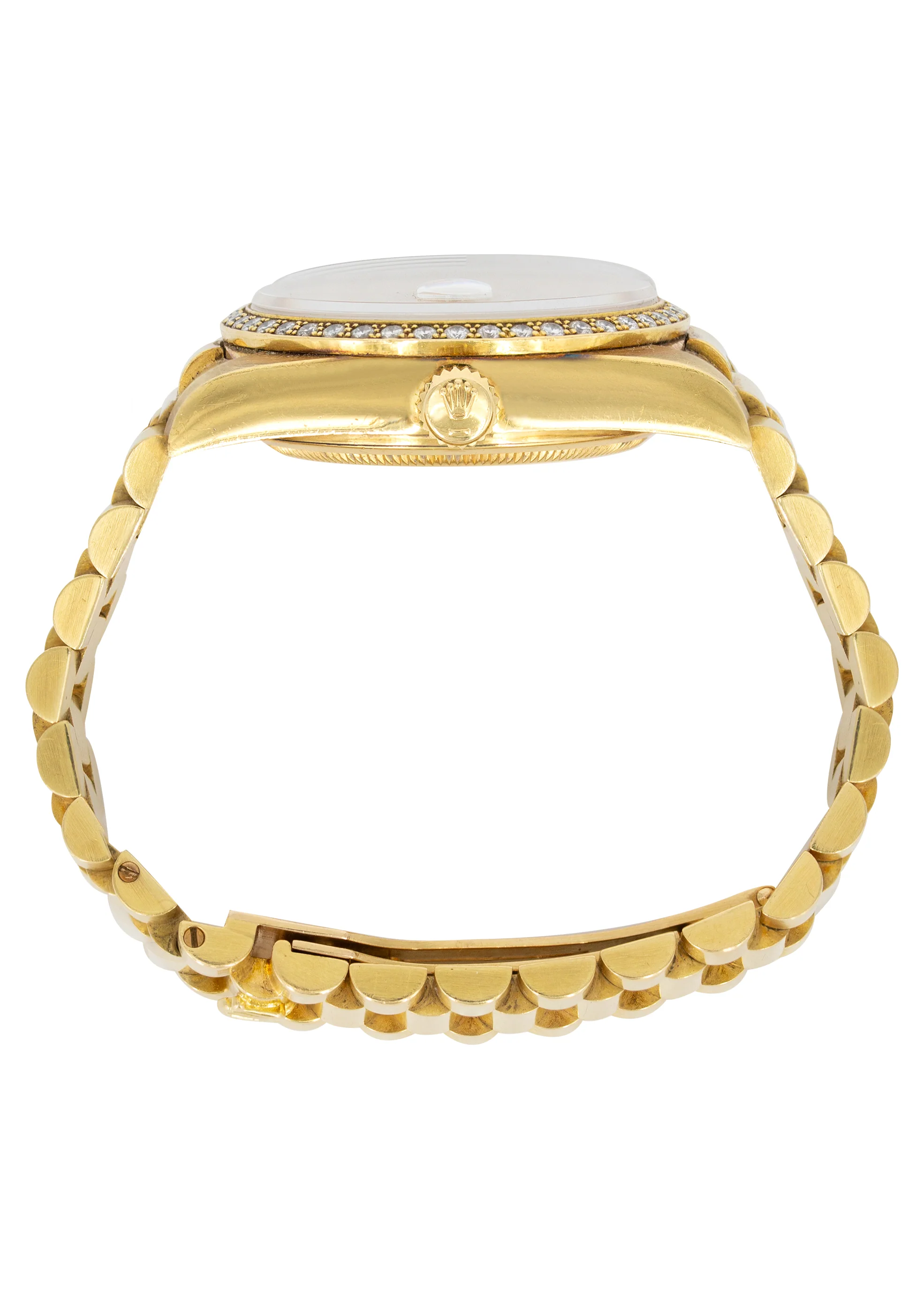 Rolex Day Date | 18k Gold 18238 | 36mm Black Diamond Dial | Diamond Bezel - Image 3