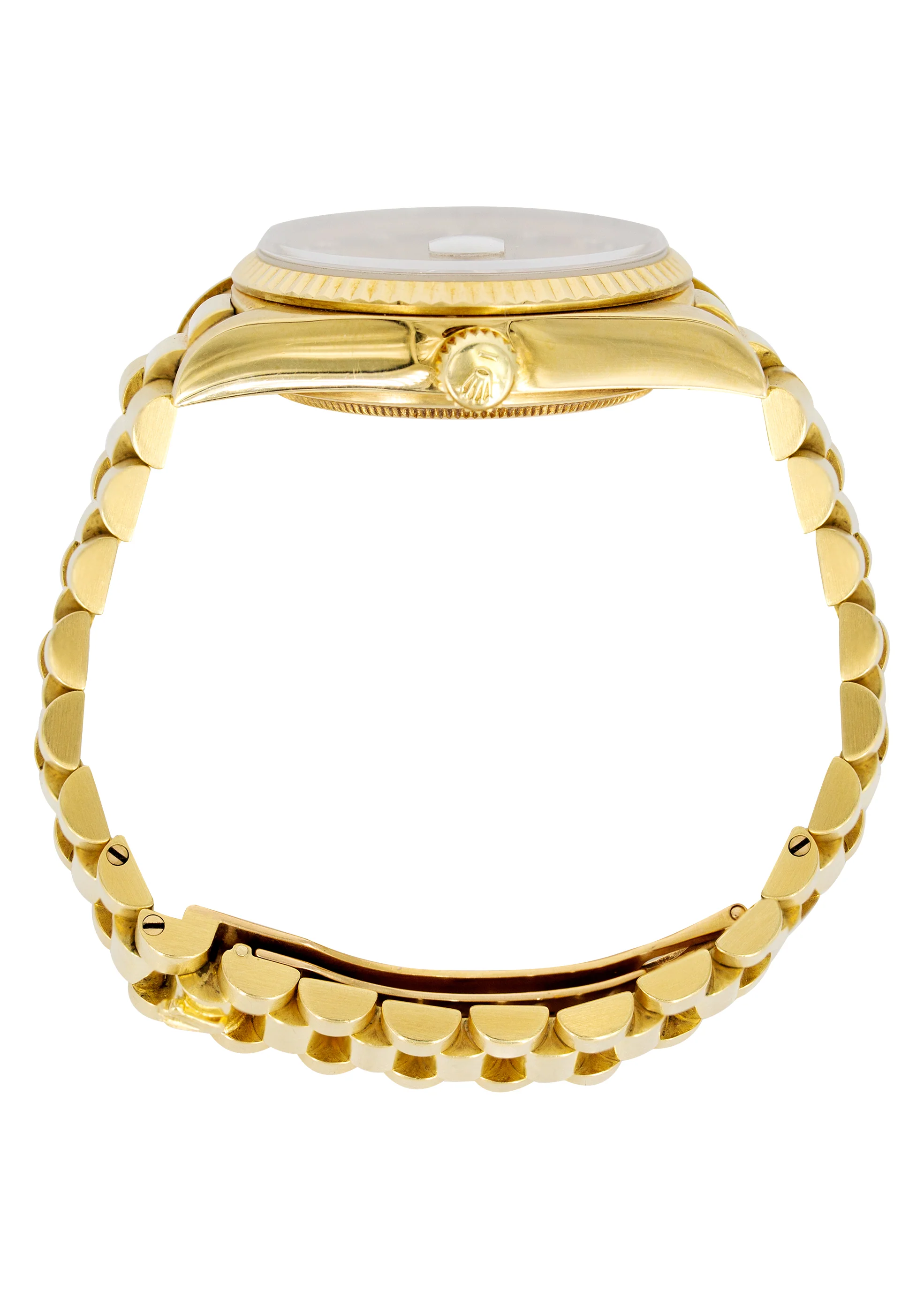 Rolex Day-Date | Presidential | Model 18238 | 18K Yellow Gold | Fluted Bezel | Champagne Stick - Image 3