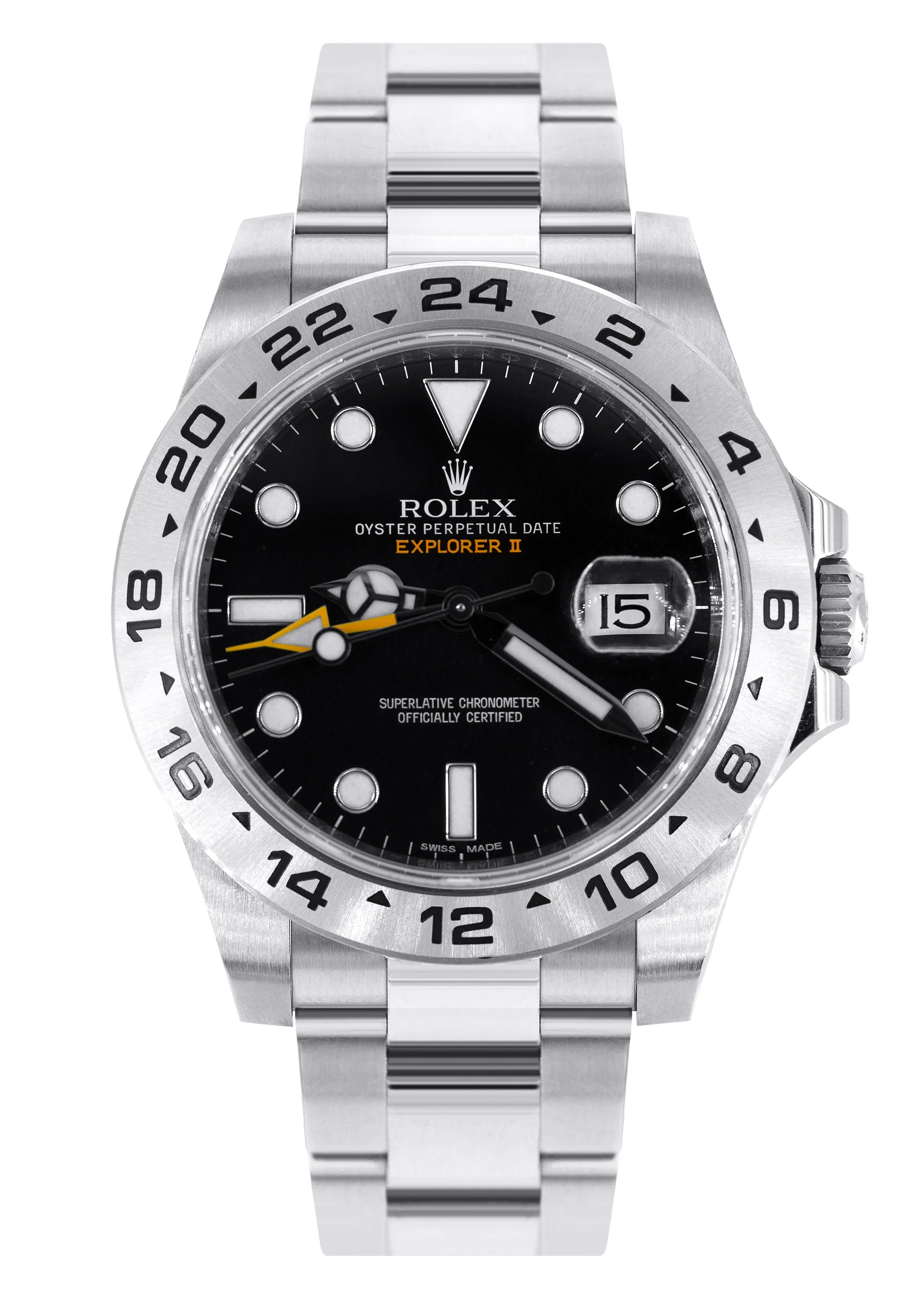 ROLEX EXPLORER II 42 MM | STEEL WATCH | OYSTER BAND | BLACK DIAL