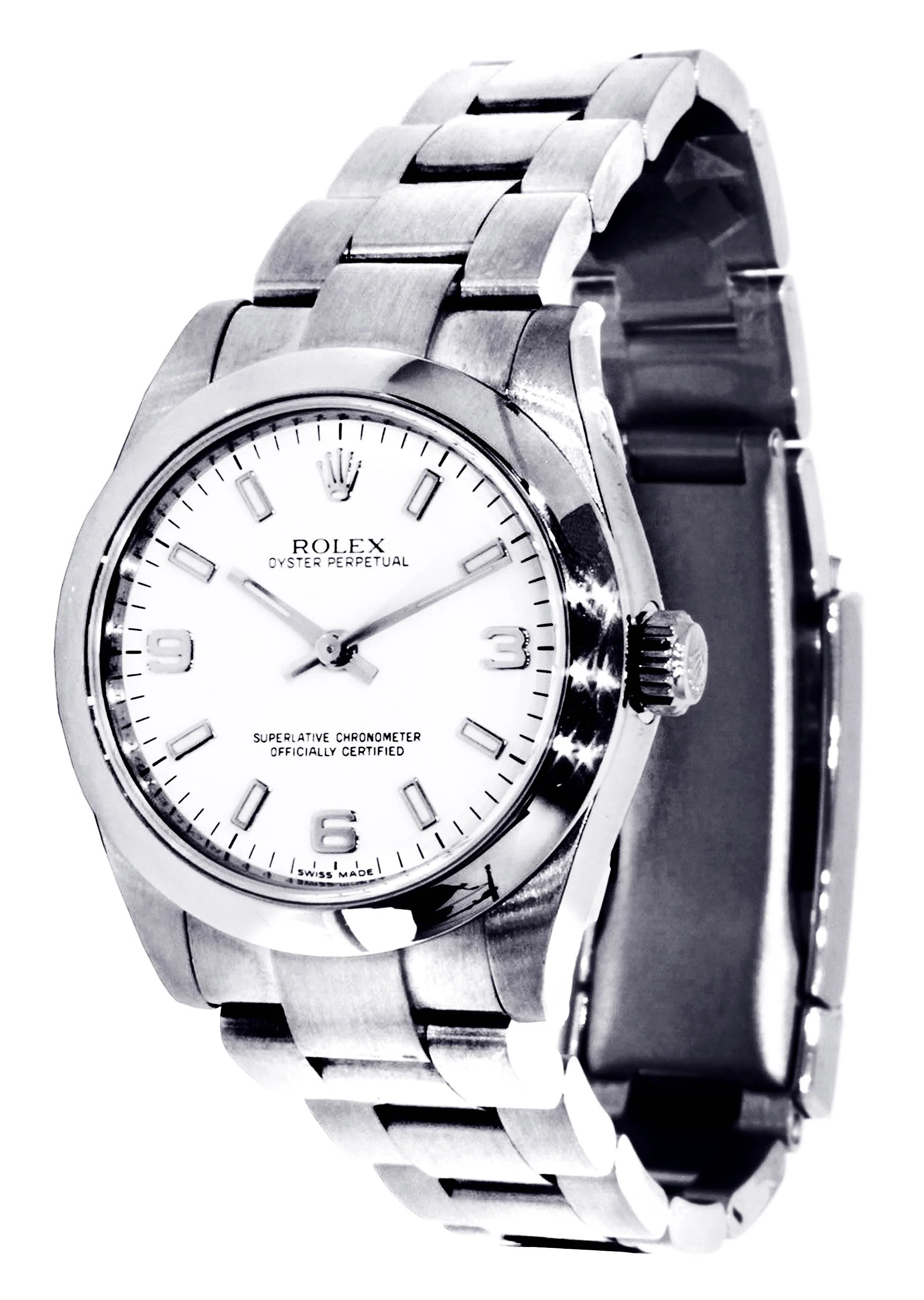 Rolex Oyster Perpetual Watch For Women | Stainless Steel | 31 Mm - Image 3