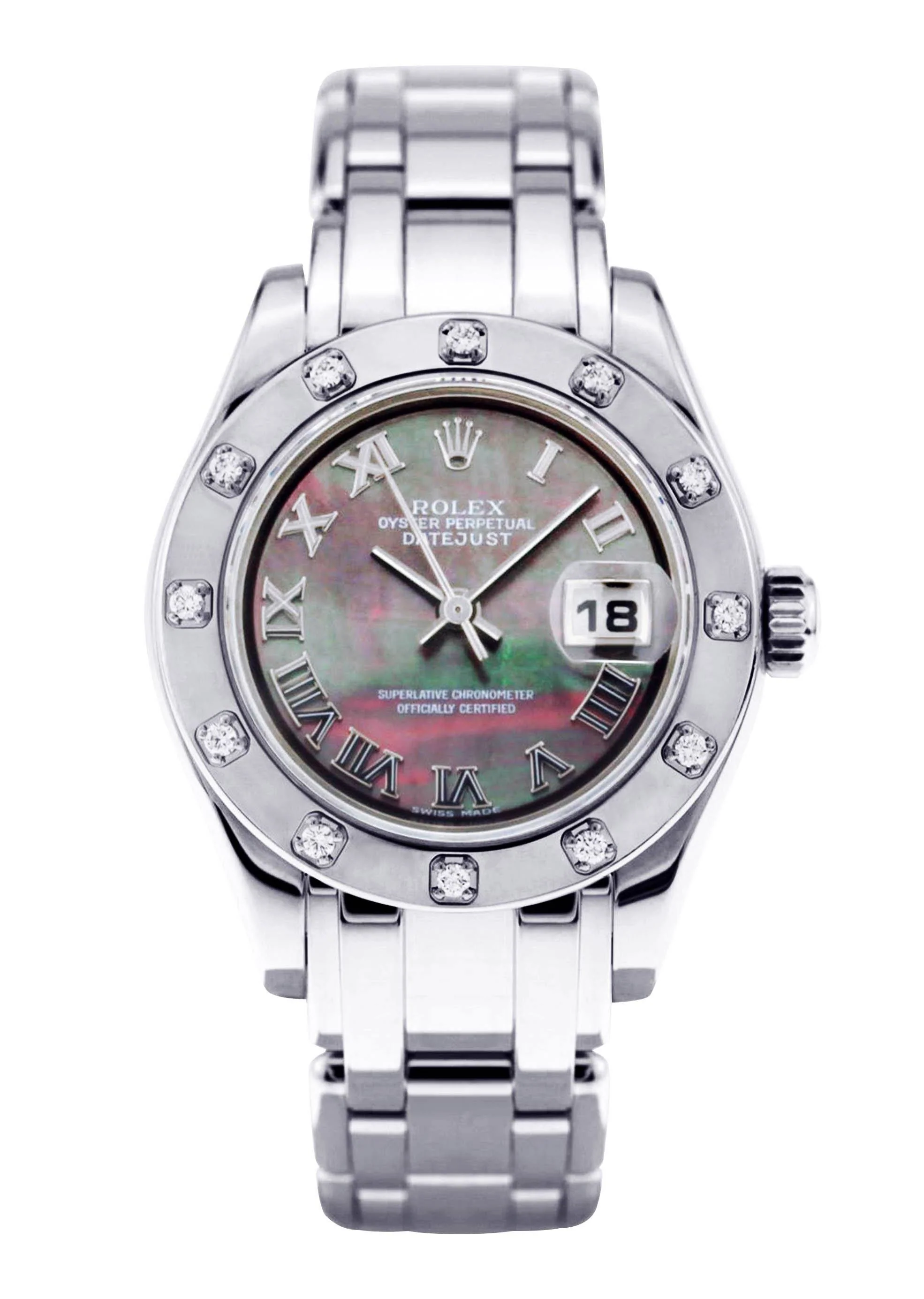 Rolex Pearlmaster Watch For Women | 18K White Gold | 29 Mm - Image 2