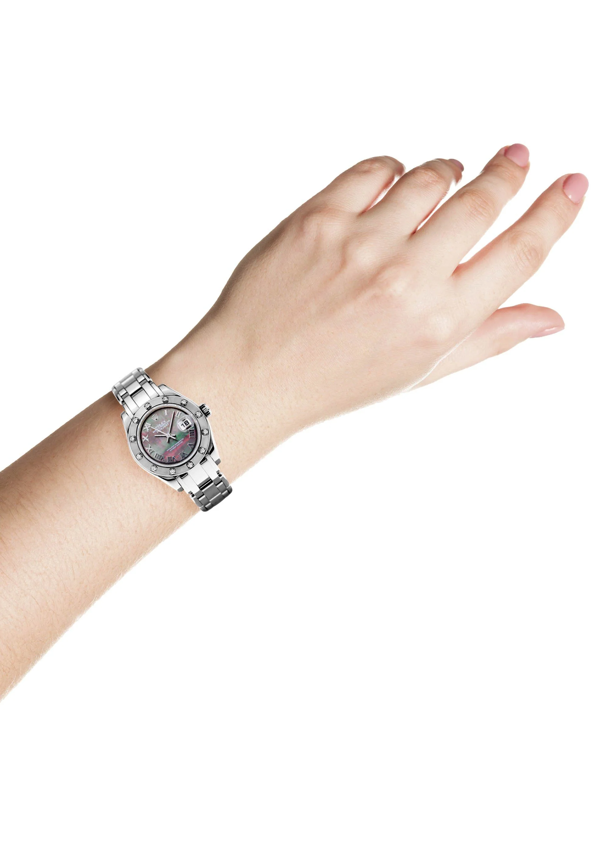 Rolex Pearlmaster Watch For Women | 18K White Gold | 29 Mm - Image 5